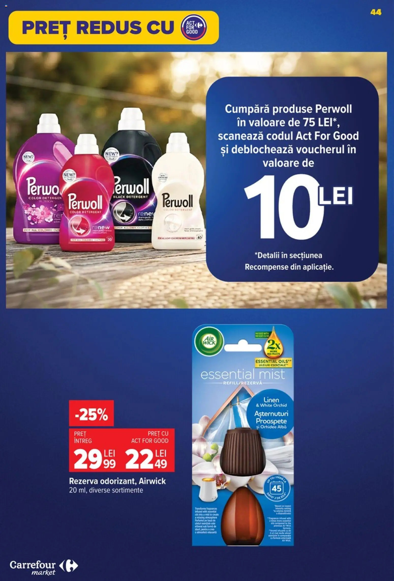 Noul catalog Carrefour – valabil de la 09.09.2026 | Pagină: 44 | Produse: Orhidee, Detergent, Black