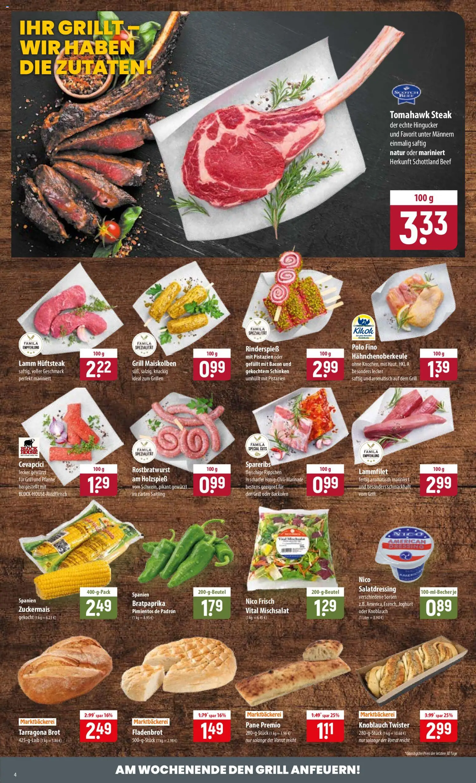 Famila Prospekt – gültig ab 29.06.2026 | Seite: 4 | Produkte: Pane, Cevapcici, Backofen, Schinken