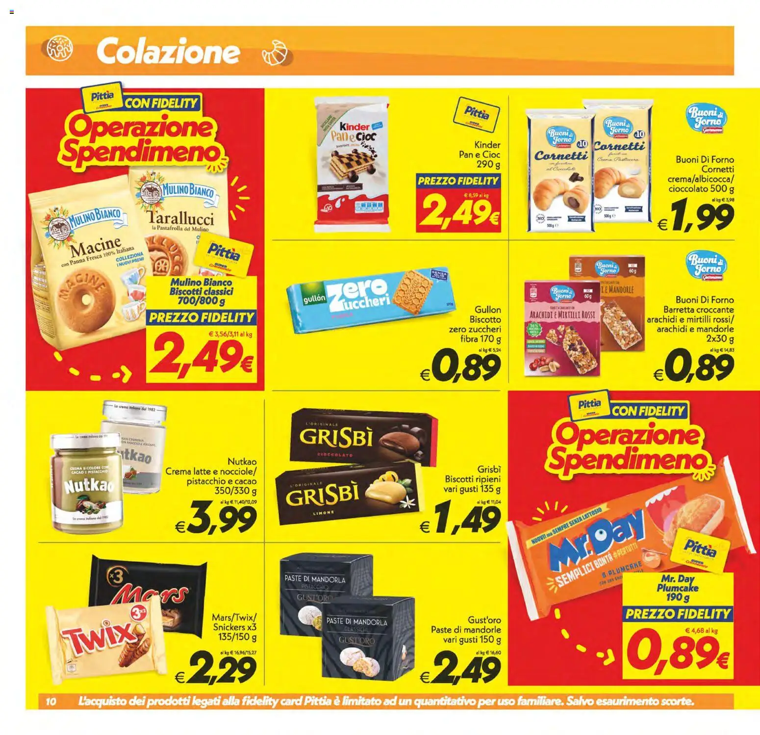 Volantino SuperConveniente del 28.04.2026 | Pagina: 10 | Prodotti: Biscotti, Pasta, Mirtilli, Forno