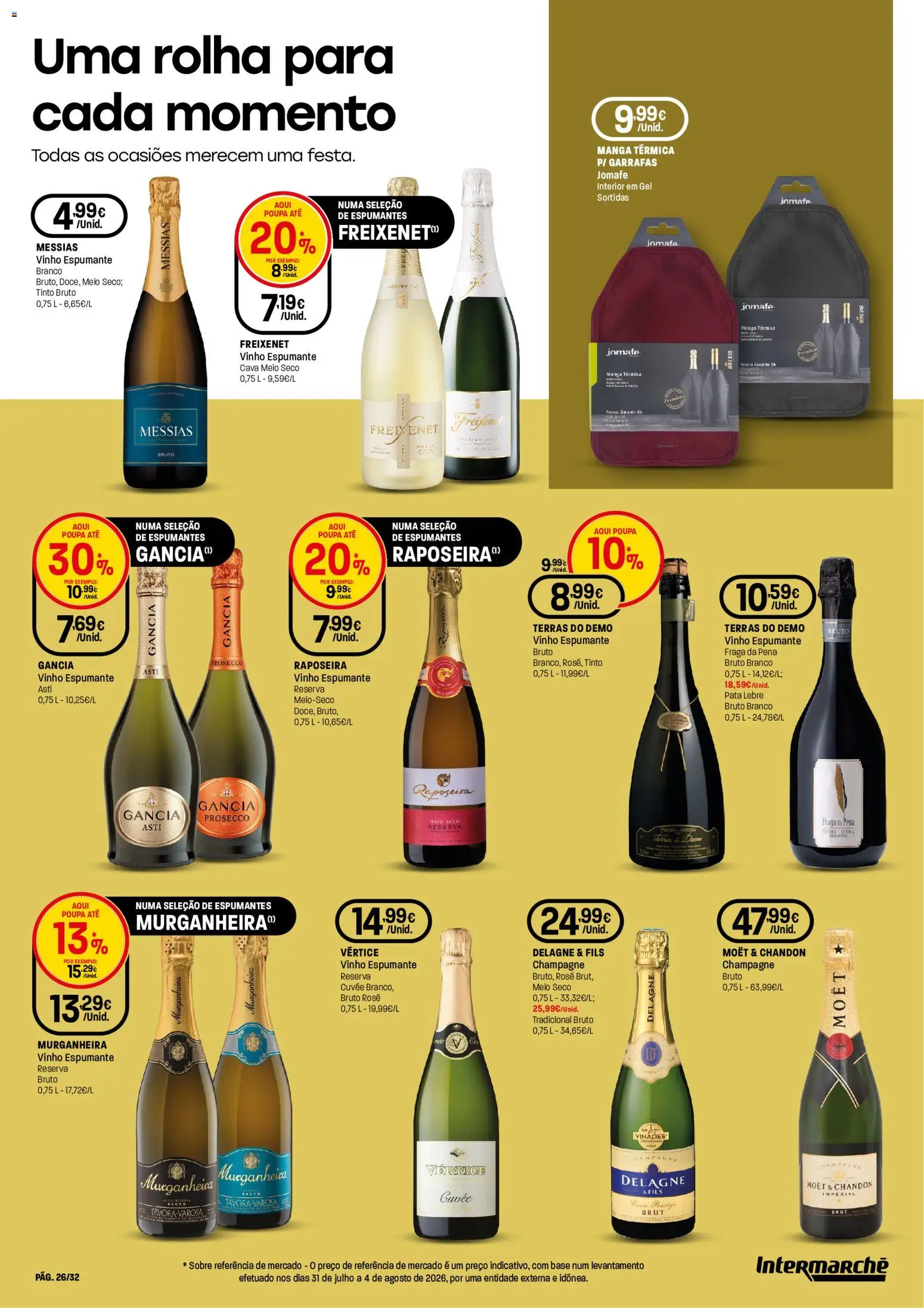 Intermarché folheto Especial Vinhos Super │ válido de 10/09/2026 | Página: 26 | Produtos: Prosecco, Vinho espumante, Lebre, Vinho
