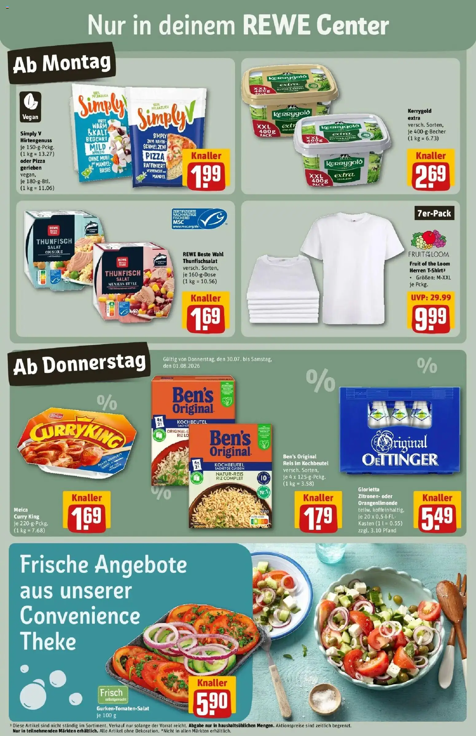 Rewe Prospekt München – gültig ab 27.07.2026 | Seite: 3 | Produkte: Theke, Thunfisch, Salat, Zitronen
