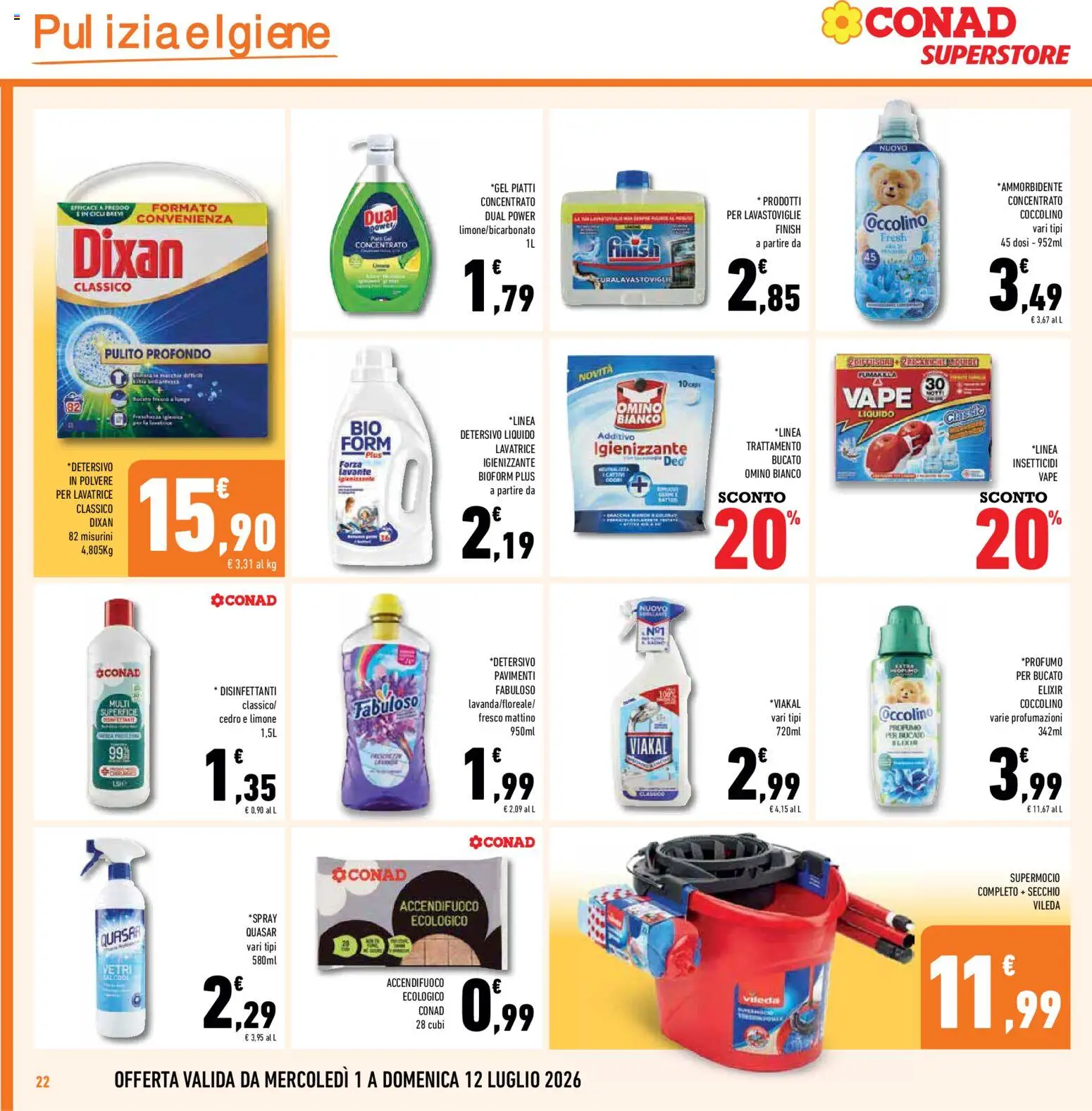 Volantino Conad del 01/07/2026 | Pagina: 22