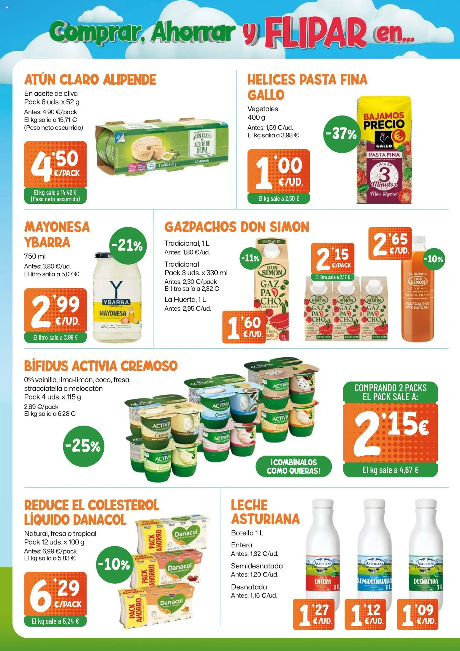 AhorraMas folleto │ válido desde el 23/07/2026 | Página: 8 | Productos: Aceite, Gazpacho, Οθόνη προβολής, Atún claro