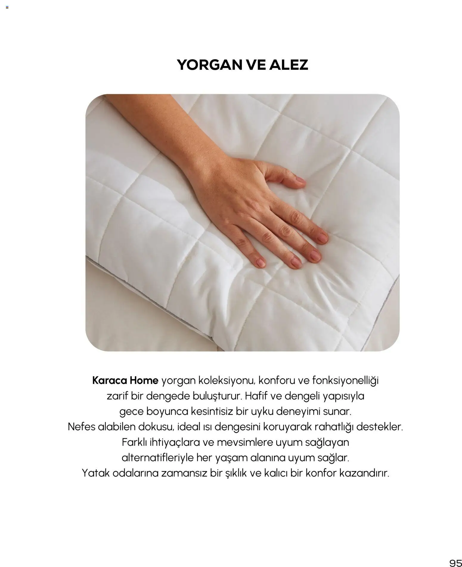 Karaca Home Katalog - 01.03.2026 tarihinden itibaren geçerlidir | Sayfa: 95 | Ürünler: Yatak, Yorgan