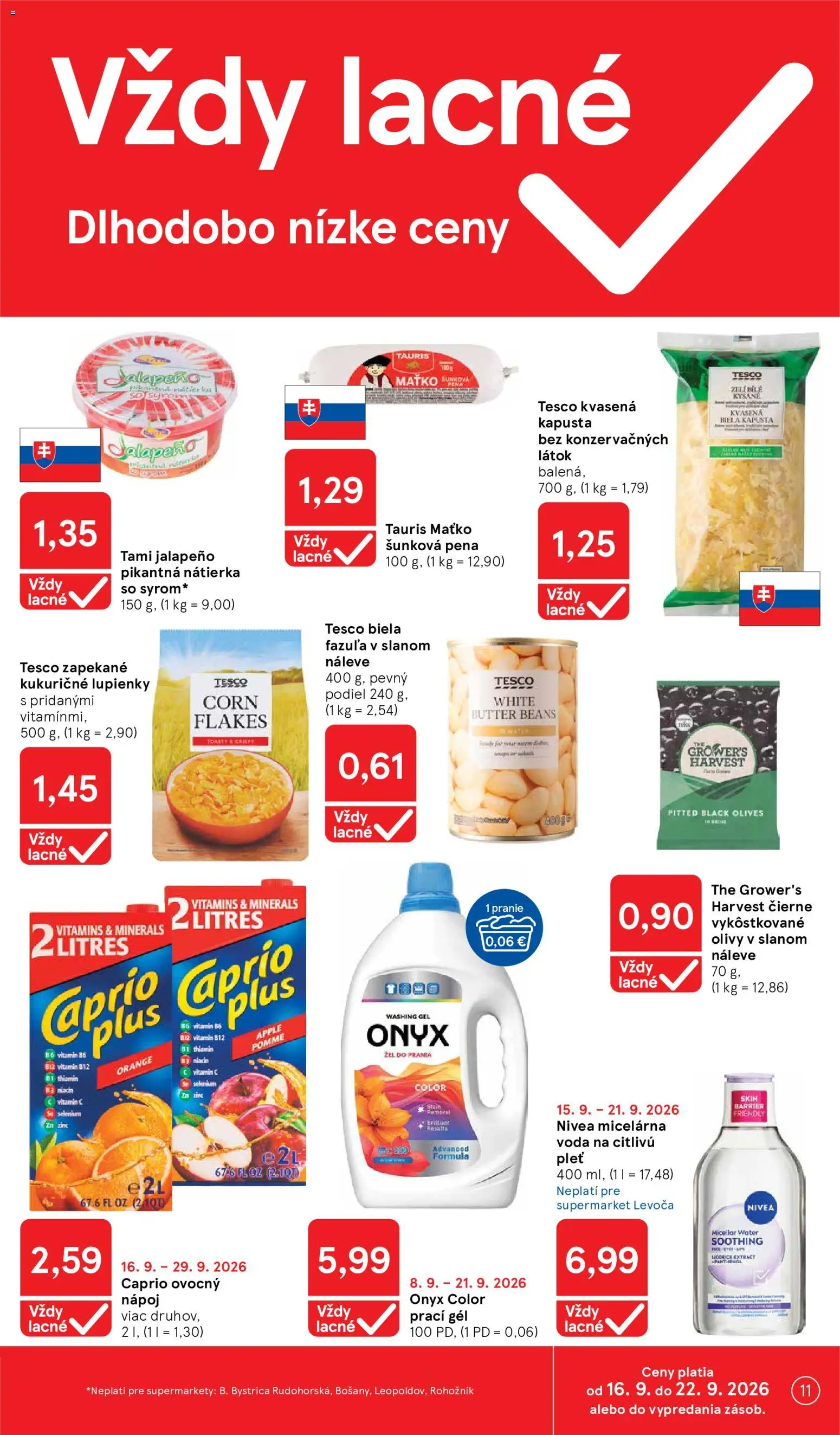 Nové Tesco akcie – leták je platný od 16.09.2026 | Strana: 11