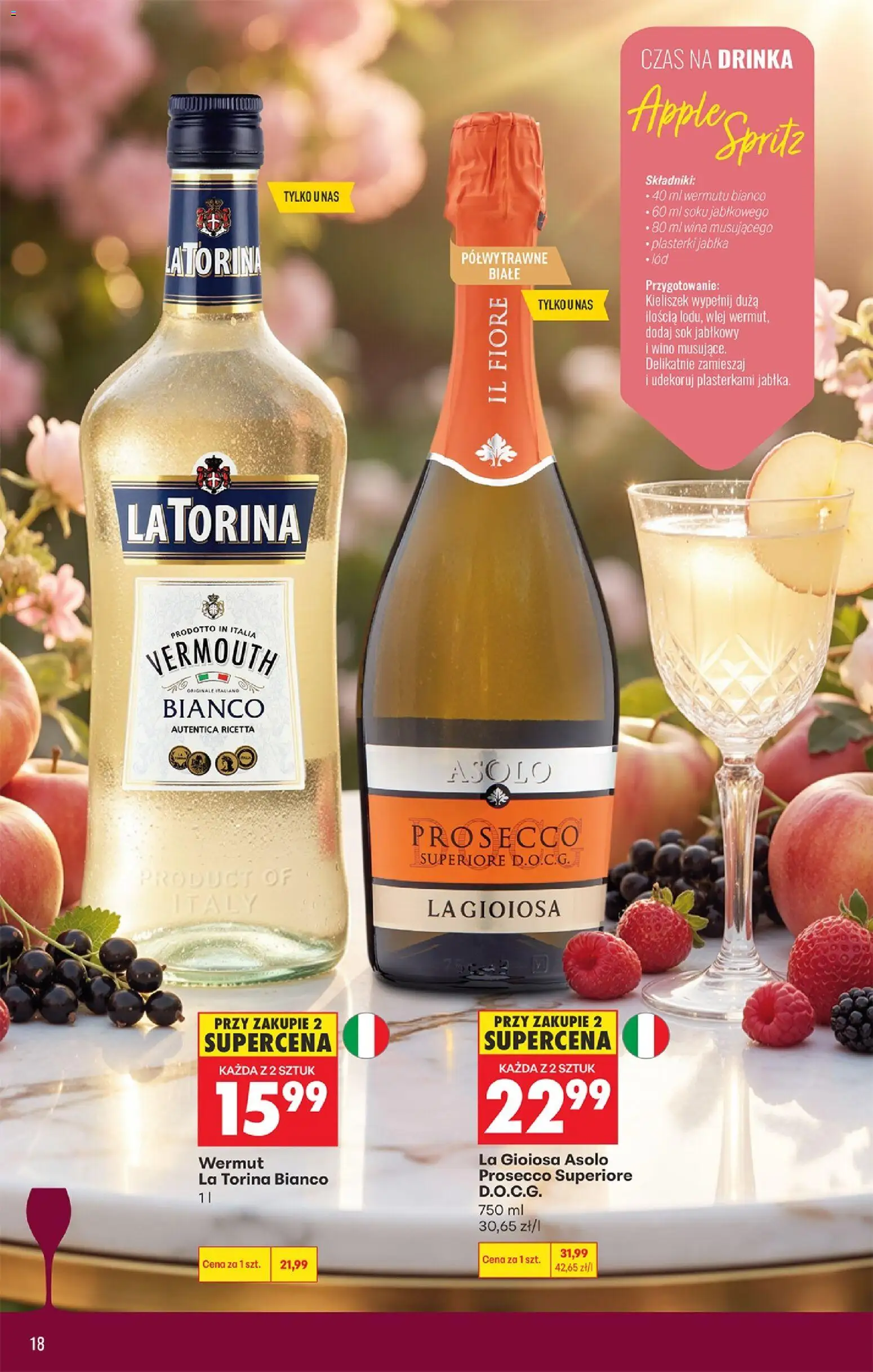 Biedronka gazetka - Czas na toast od 18.05.2026 | Strona: 18