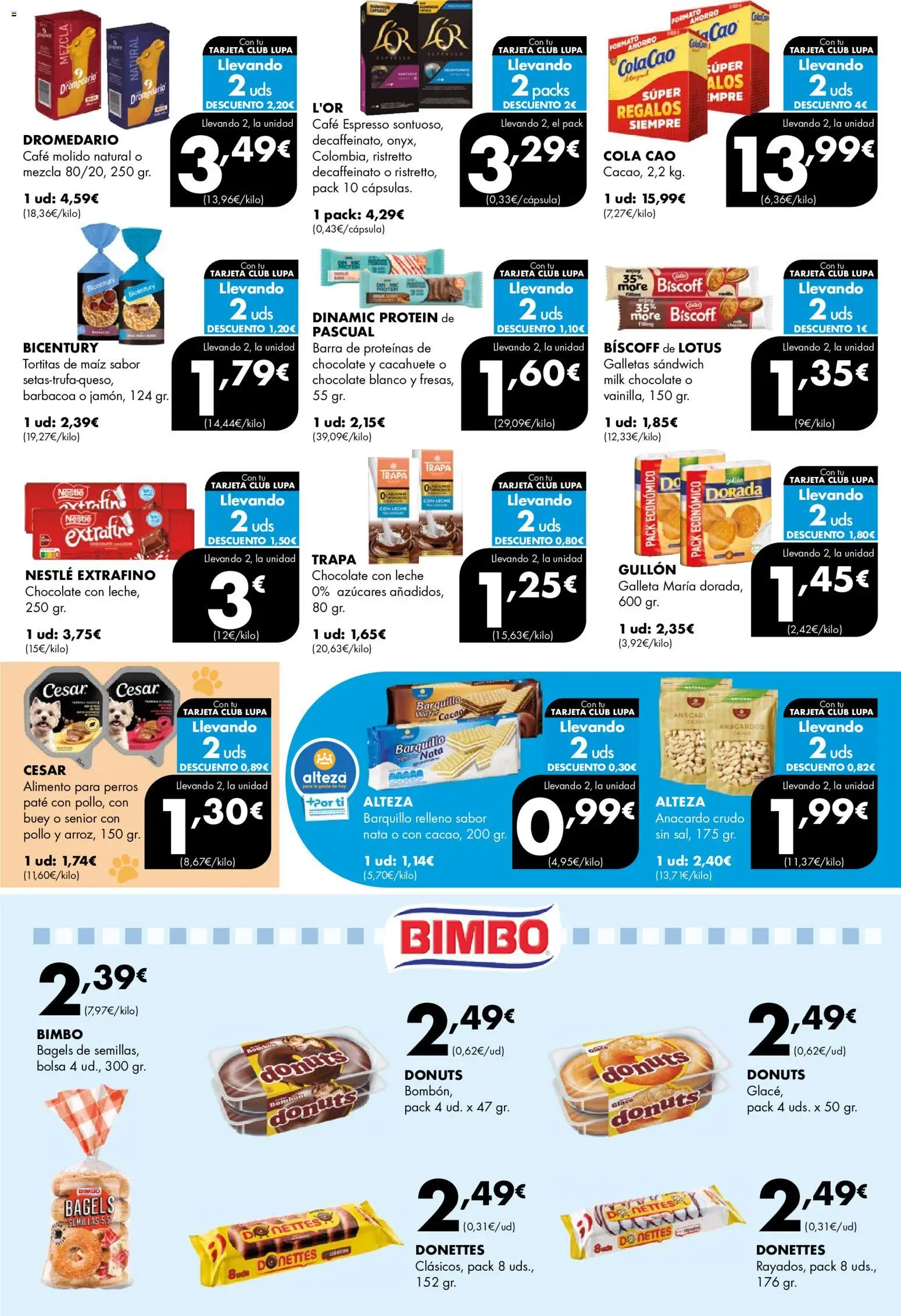 Lupa Supermercados folleto │ válido desde el 17/09/2026 | Página: 3 | Productos: Nata, Chocolate con leche, Bolsa, Donuts