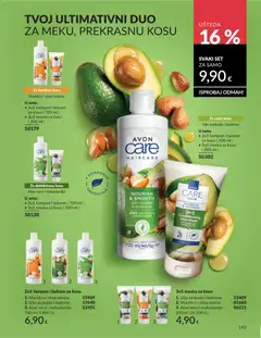 Katalog Avon 6/2026 - Pregled kataloga iz trgovine Avon, vrijedi od 31.05.2026 | Stranica: 145 | Proizvodi: Šampon, Maska, Maslac, Ulje