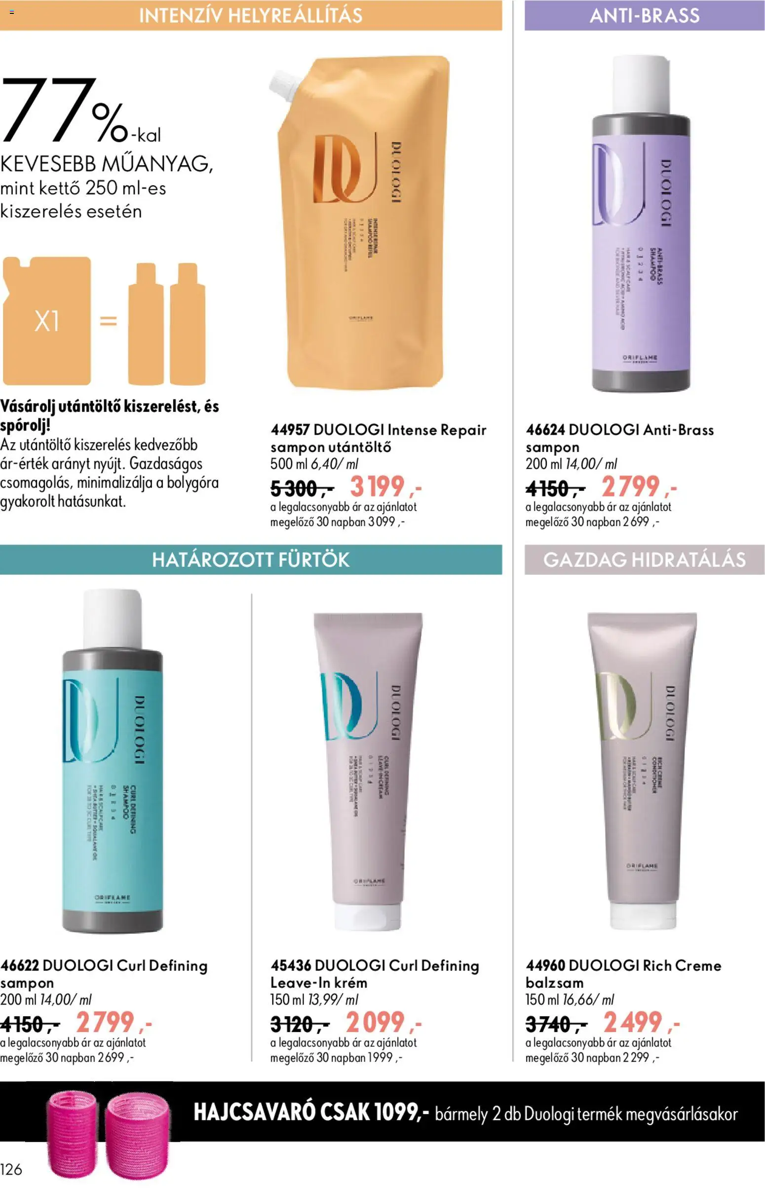 Oriflame akciós ujság - amely érvényes a következő dátumtól: 2026.08.19. | Oldal: 126 | Termékek: Sampon