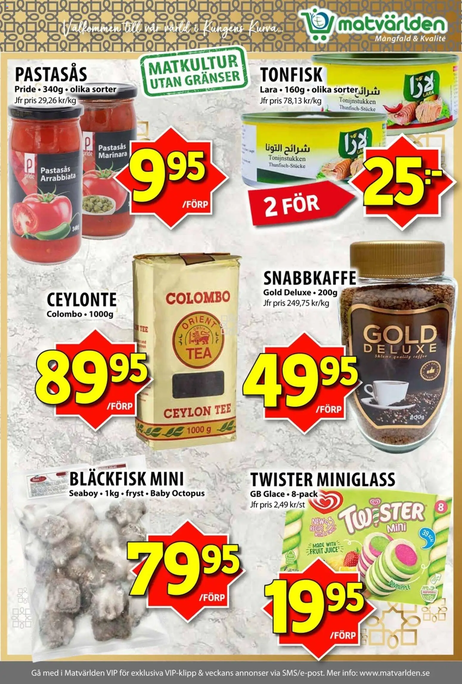 Matvärlden reklamblad aktuell från 11.05.2026 | Sida: 3 | Produkter: Tonfisk