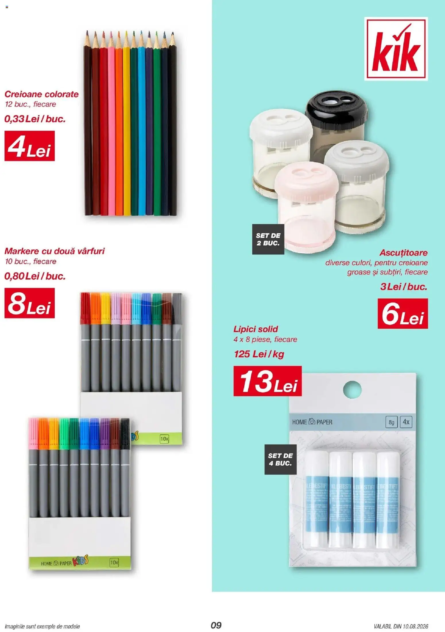 Kik catalog 10.08.2026 - Online magazin Romania | Pagină: 9 | Produse: Solid, Ascuțitoare