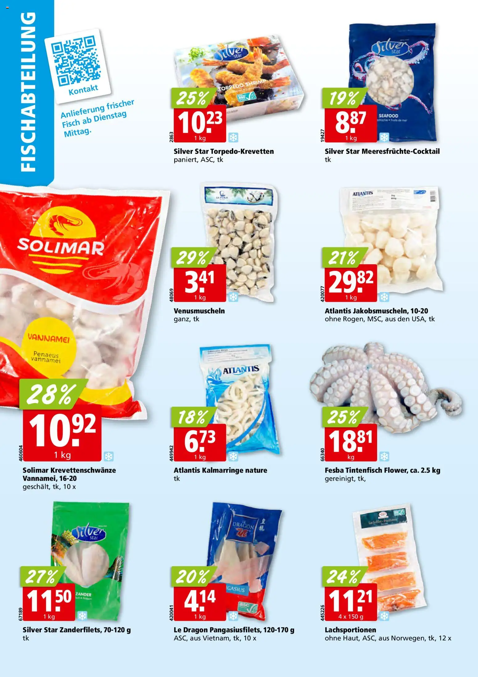 Aligro aktionen Schlieren, Gossau SG, Frauenfeld, Rapperswil-Jona, Sargans, Bern – gültig ab 21.09.2026 | Seite: 4 | Produkte: Tintenfisch, Fisch