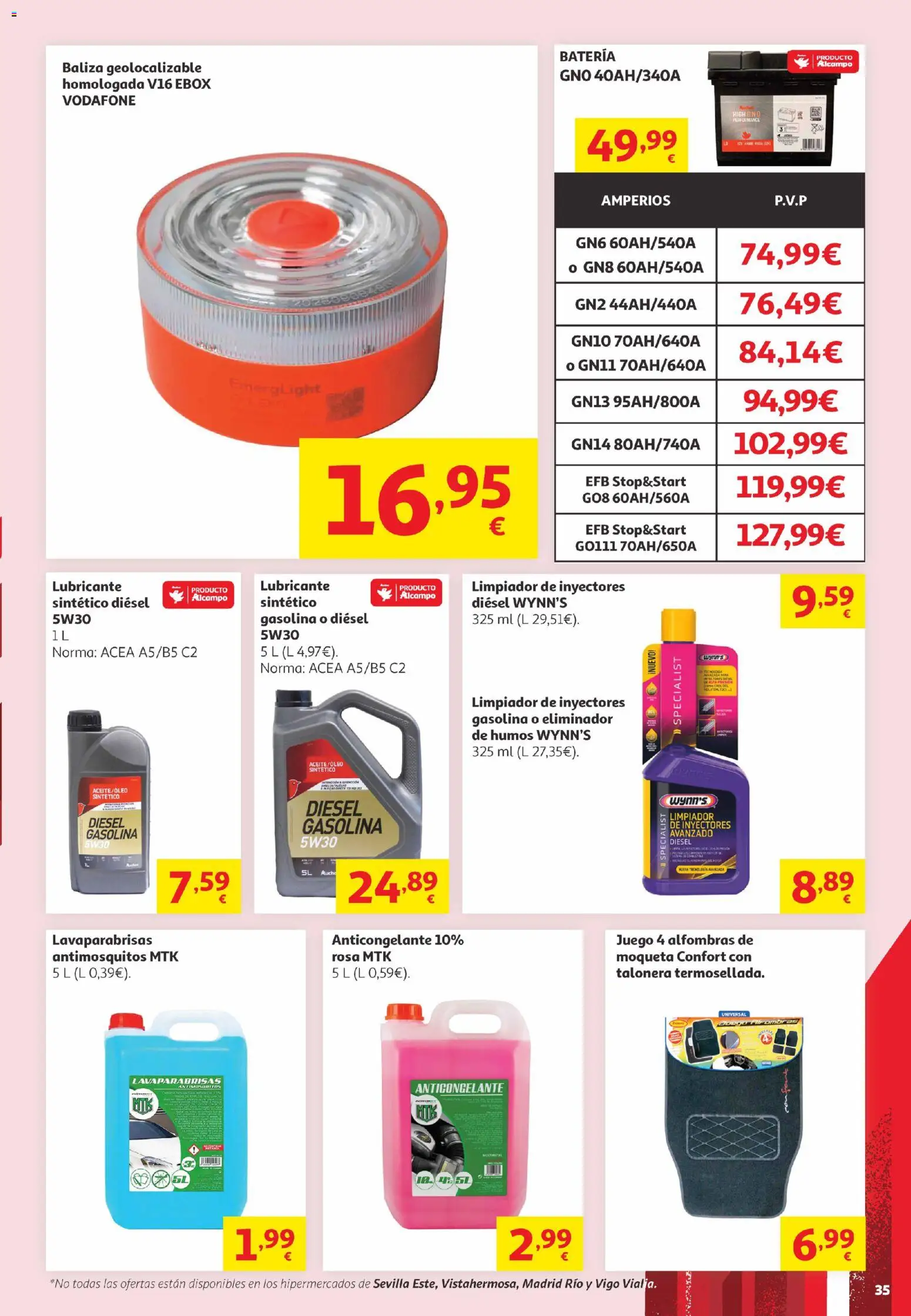 Alcampo Canarias │ válido desde el 02.06.2026 | Página: 35 | Productos: Noodles αυγού, Batería