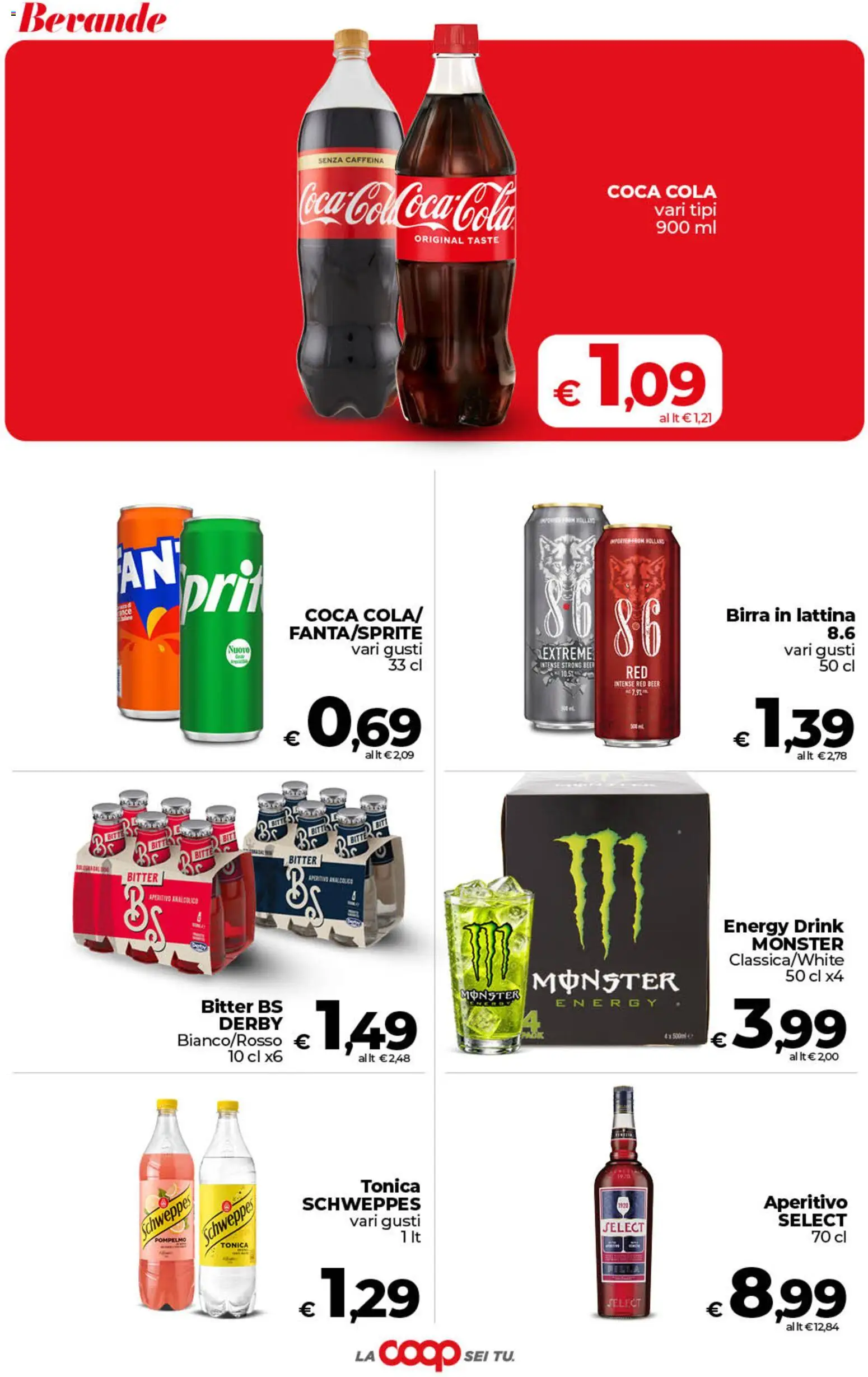 Volantino COOP del 01/09/2026 | Pagina: 35 | Prodotti: Pompelmo, Bevande, Coca Cola, Aperitivo