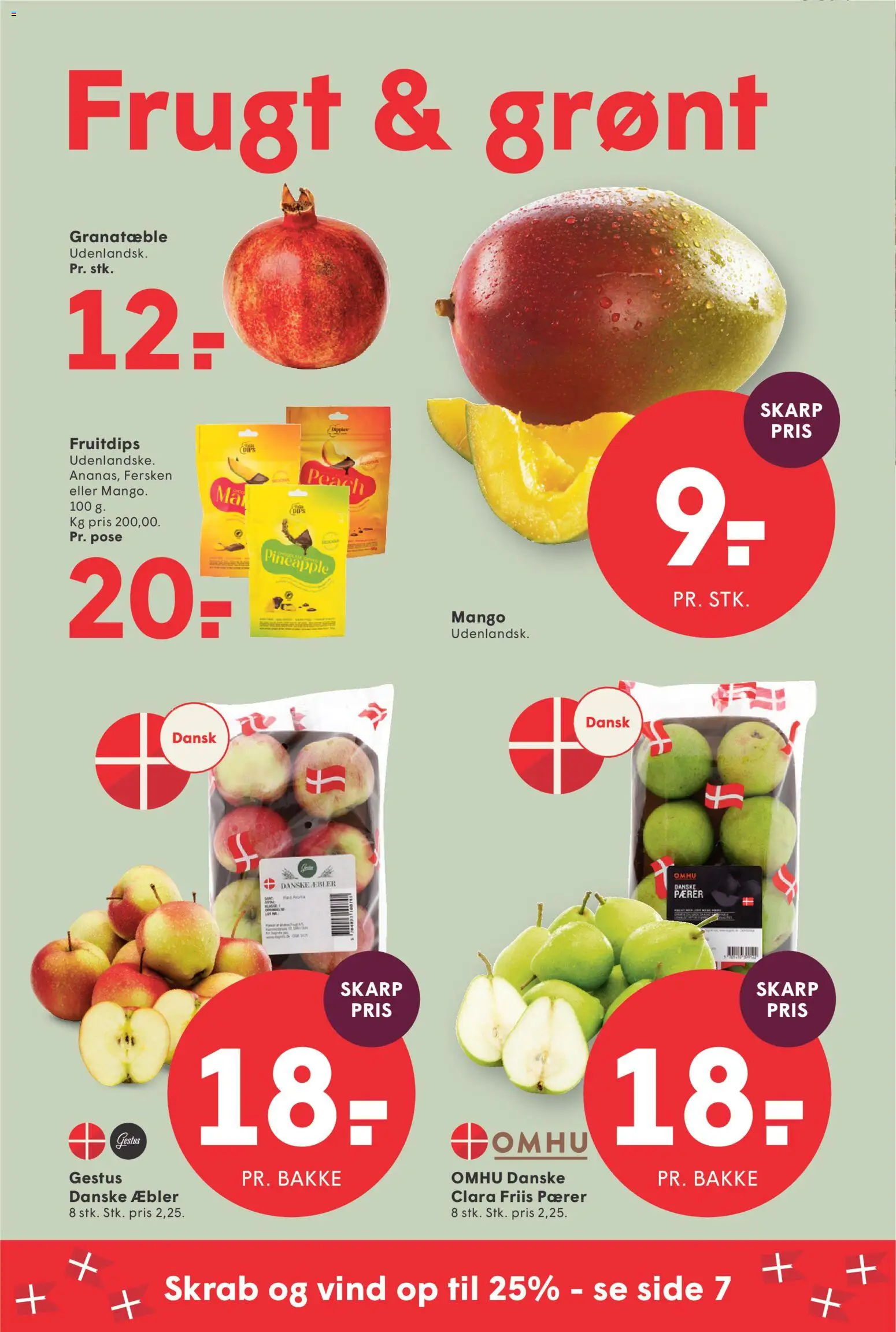 Spar tilbudsavis – gyldig fra 25/09/2026 | Side: 2 | Produkter: Mango, Æbler, Pærer