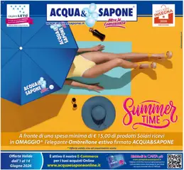 Anteprima del volantino Acqua e Sapone volantino Sicilia valido a partire dal 01.06.2026