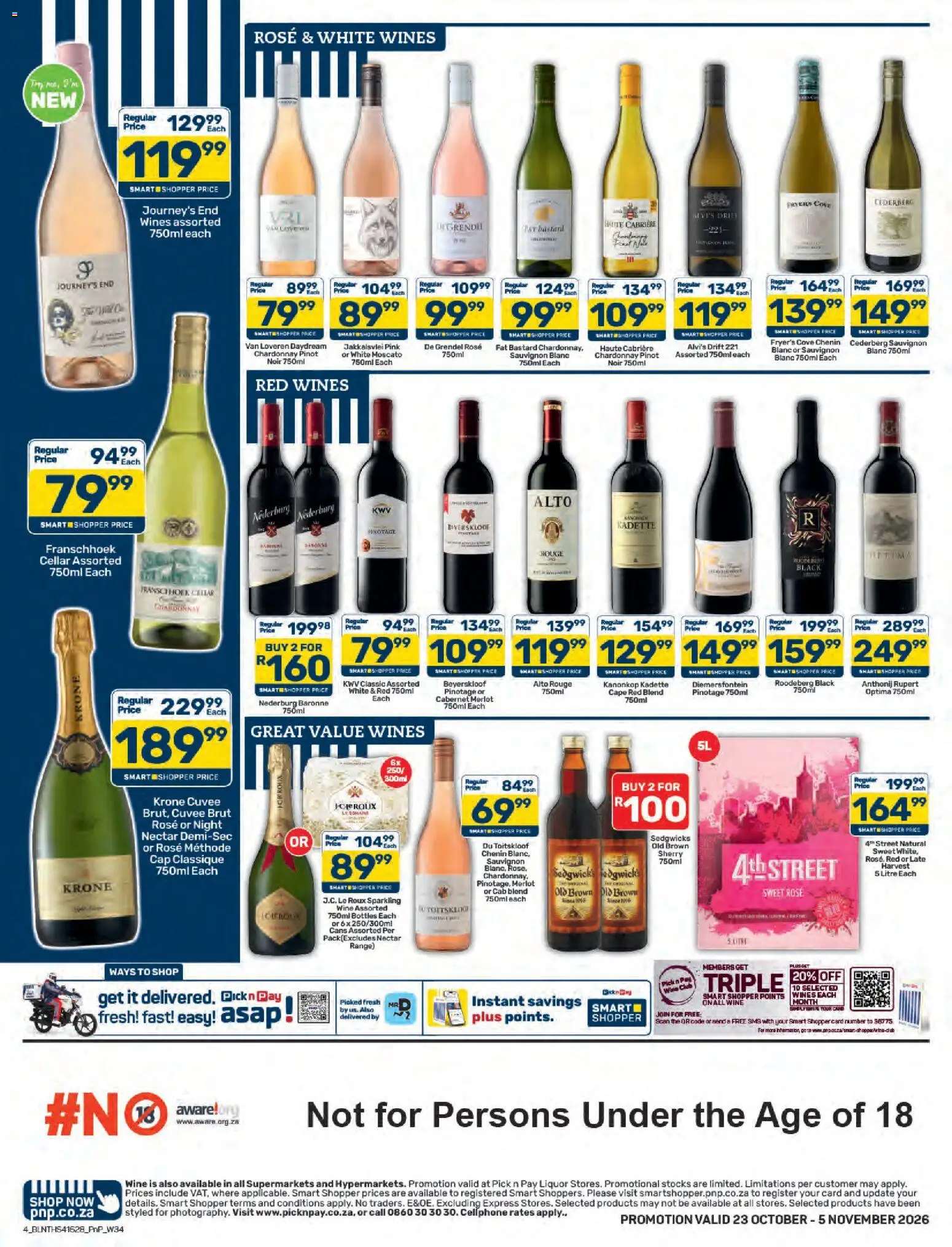 New Pick n Pay catalogue – valid from 23/10/2026 | Page: 4 | Products: Cap, Wine