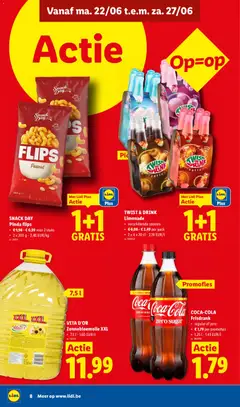 TWIST & DRINK Limonade, verschillende soorten - Voorbeeld van een folder van Lidl, geldig van 22.06.2026 | Pagina: 8 | Producten: Frisdrank, Limonade, Chips