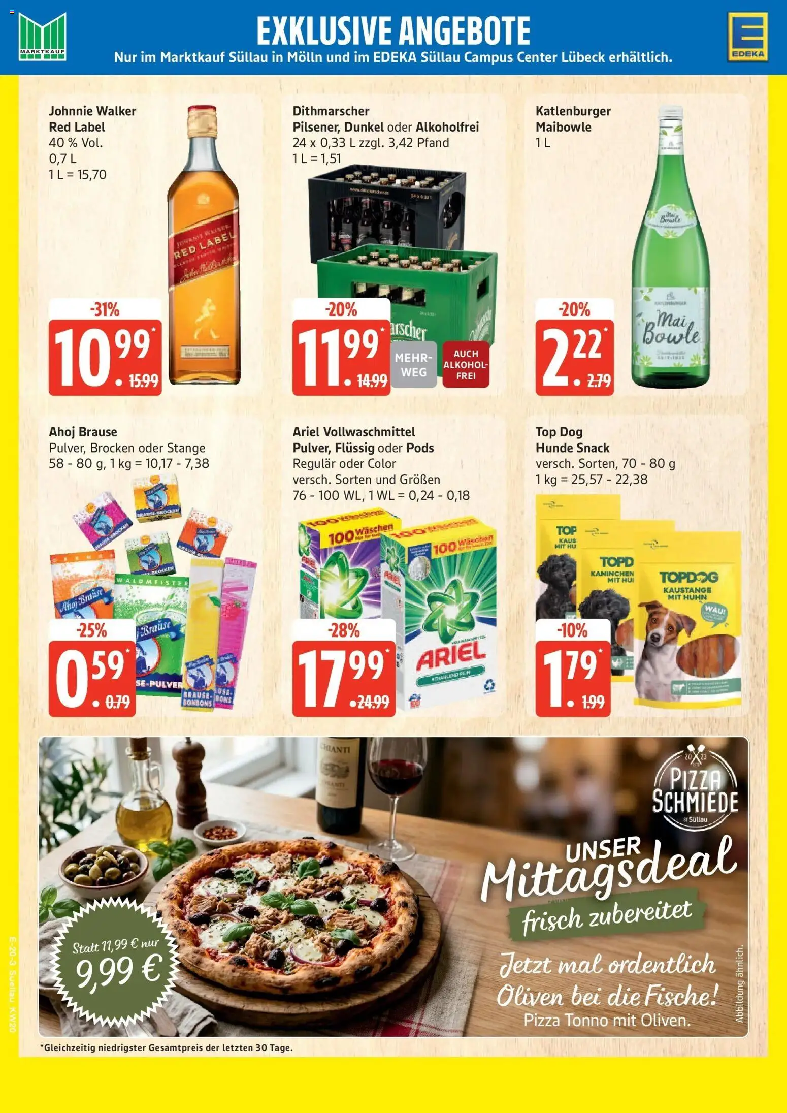 Marktkauf Prospekt Mölln	 – gültig ab 10.05.2026 | Seite: 20 | Produkte: Top, Kaninchen, Pizza, Johnnie walker