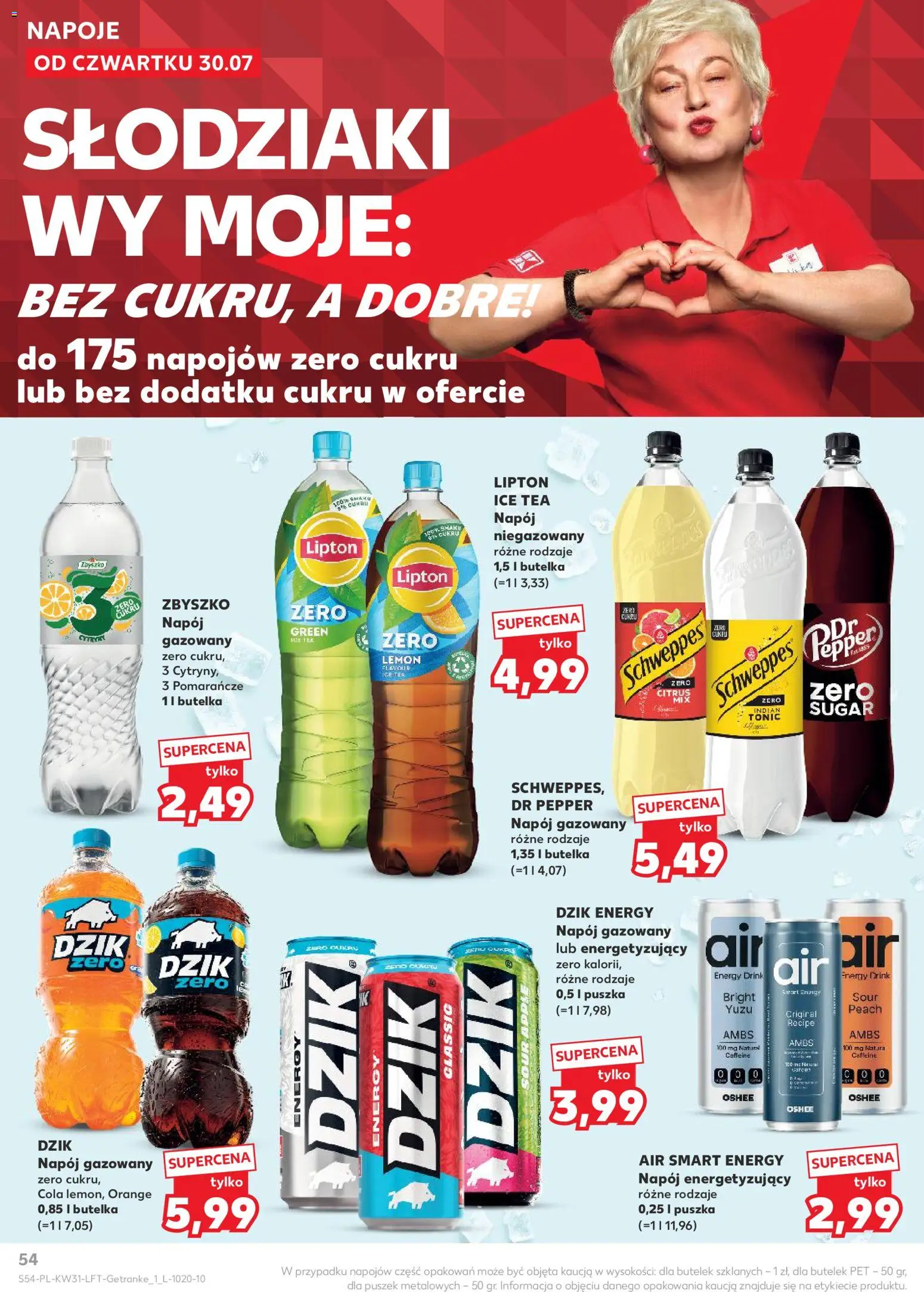 Kaufland gazetka od 30.07.2026 | Strona: 54 | Produkty: Napoje, Oshee, Tonic, Pomarańcze