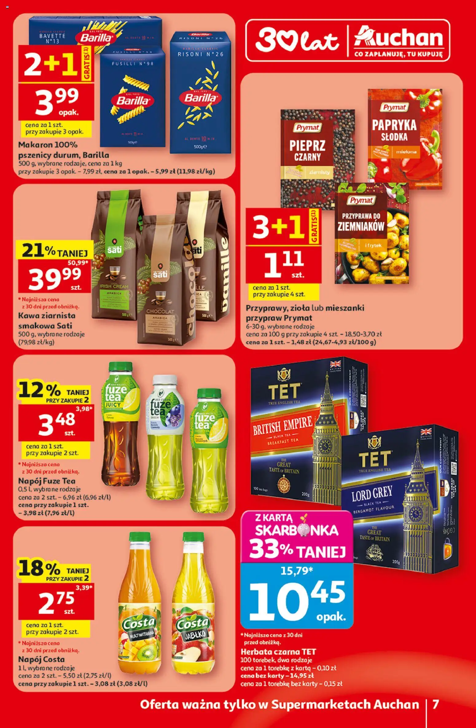 Auchan gazetka od 18.06.2026 | Strona: 7 | Produkty: Karta, Papryka, Herbata, Pieprz