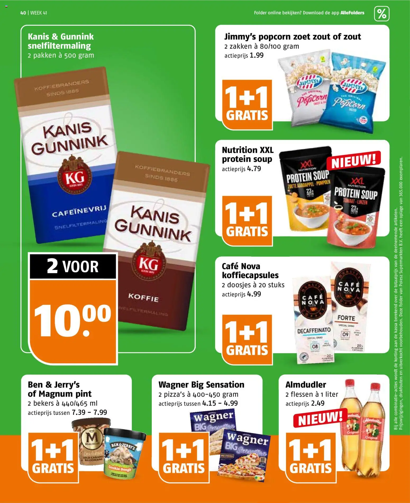 {H1} | Pagina: 40 | Producten: Koffie, Koffiecapsules, Linzen, Zout