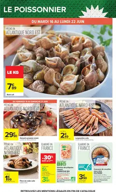 Carrefour - Prévisualisation de Carrefour Le mois des supporters valide à partir de 16.06.2026 | Page: 29 | Produits: Pêche, Poissonnerie, Pince de crabe, Crabe