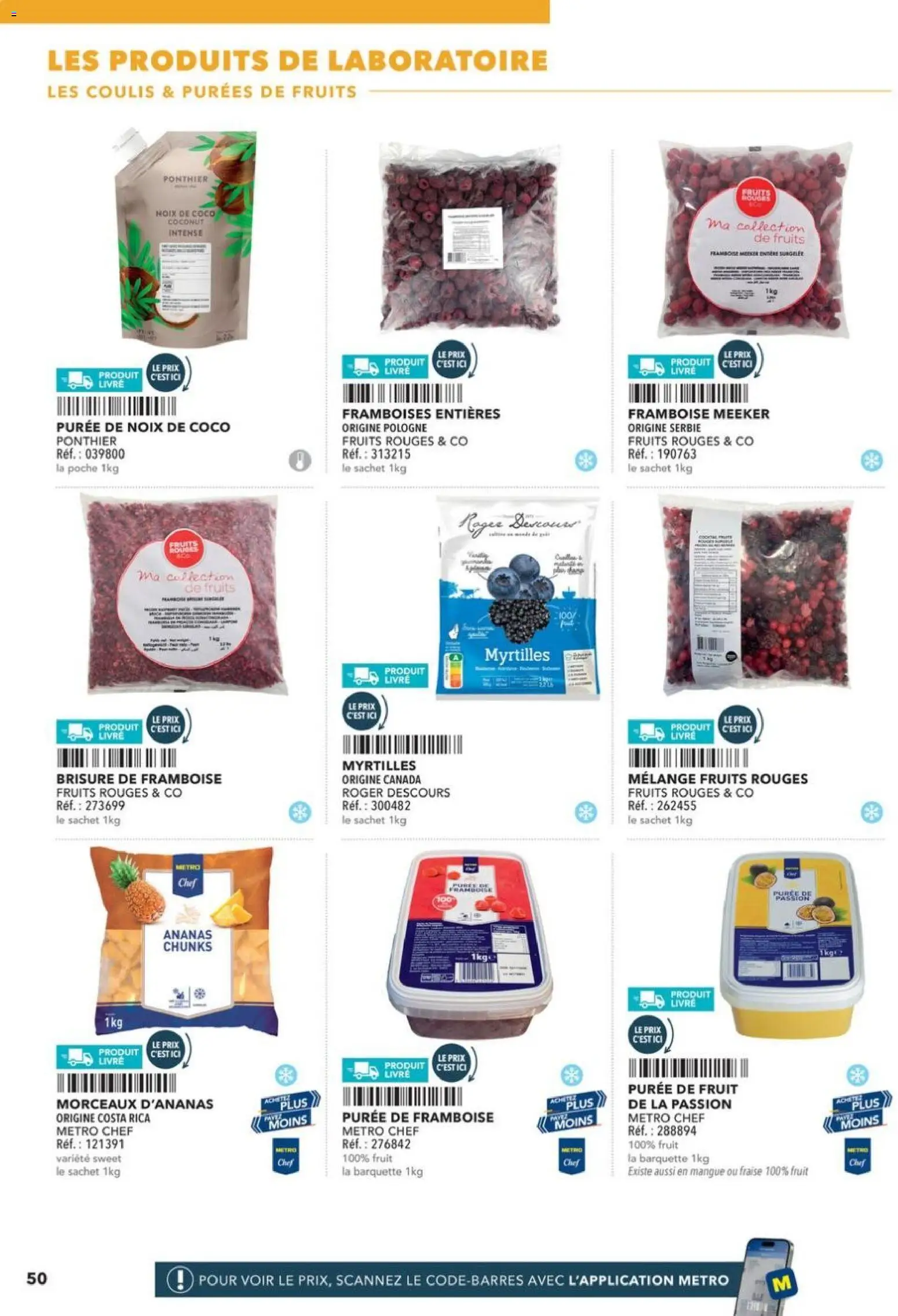 {H1} | Page: 50 | Produits: Framboise, Myrtilles, Mangue, Noix