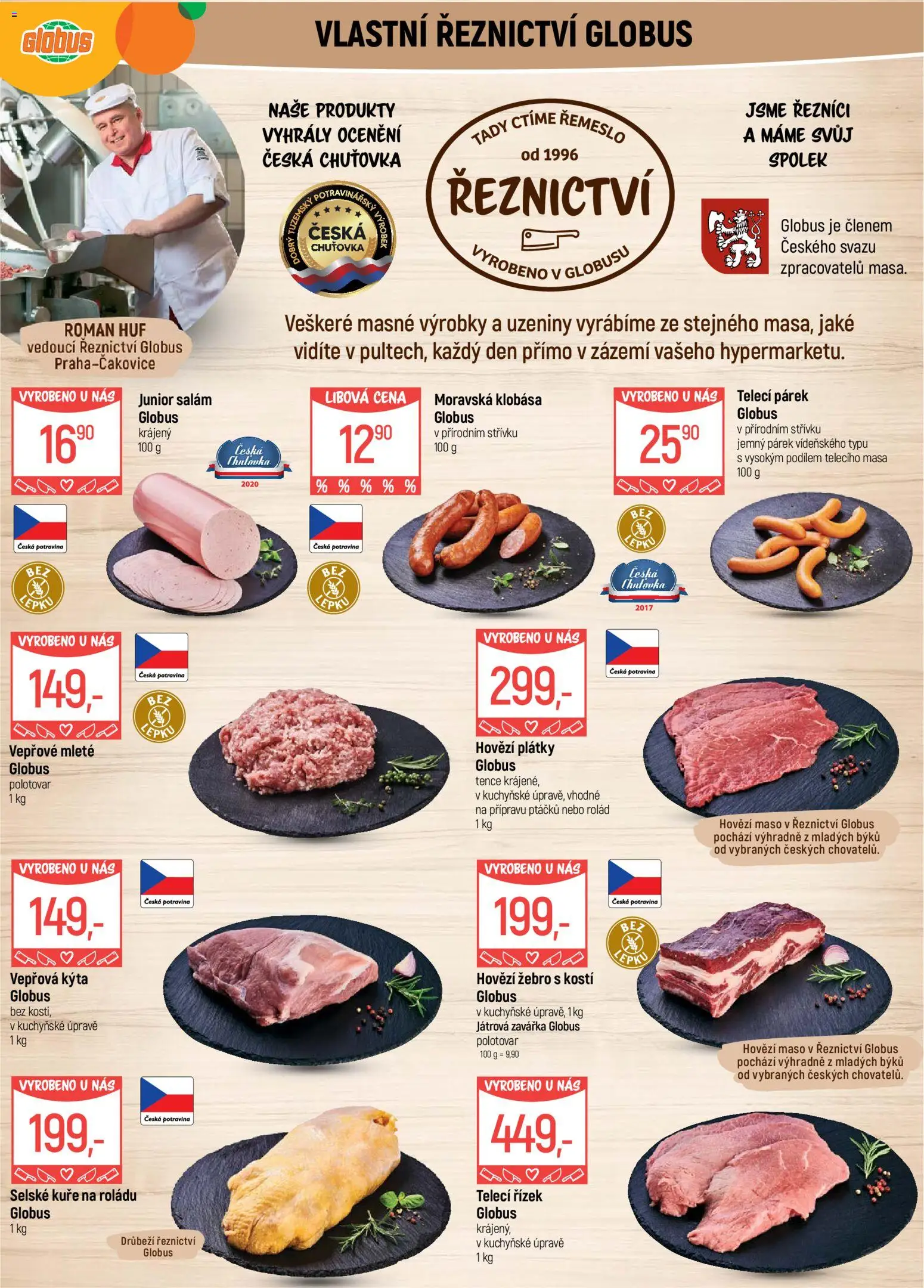Globus leták od 09.09.2026 | Strana: 5 | Produkty: Salám, Hovězí maso, Klobása, Kýta