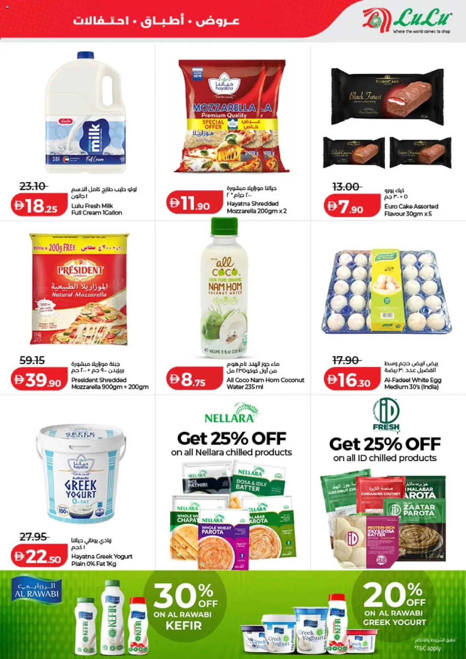 {H1} | Page: 11 | Products: Milk, Cream, Water, Cake