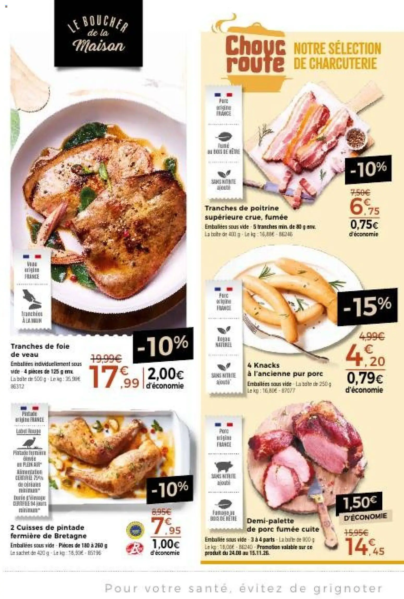 {H1} | Page: 4 | Produits: Charcuterie, Pintade, Porc, Foie