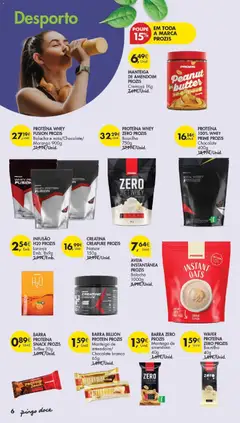 Pré-visualização Pingo Doce Escolhas Equilibradas válido de 05.05.2026 | Página: 6 | Produtos: Manteiga de amendoim, Aveia, Chocolate, Whey protein