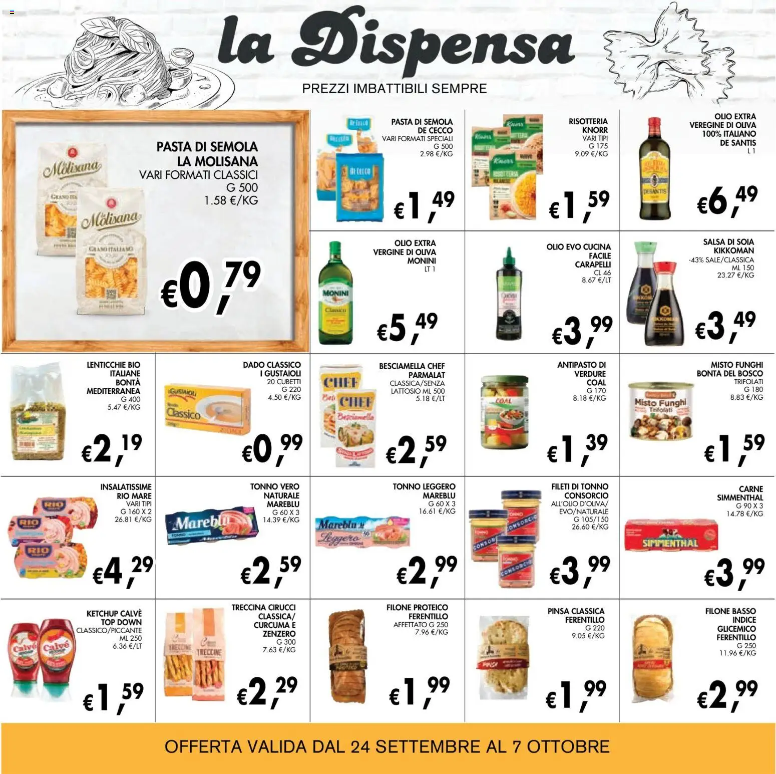 Volantino Coal del 24/09/2026 | Pagina: 18 | Prodotti: Ketchup, La Molisana, Pasta, Zenzero