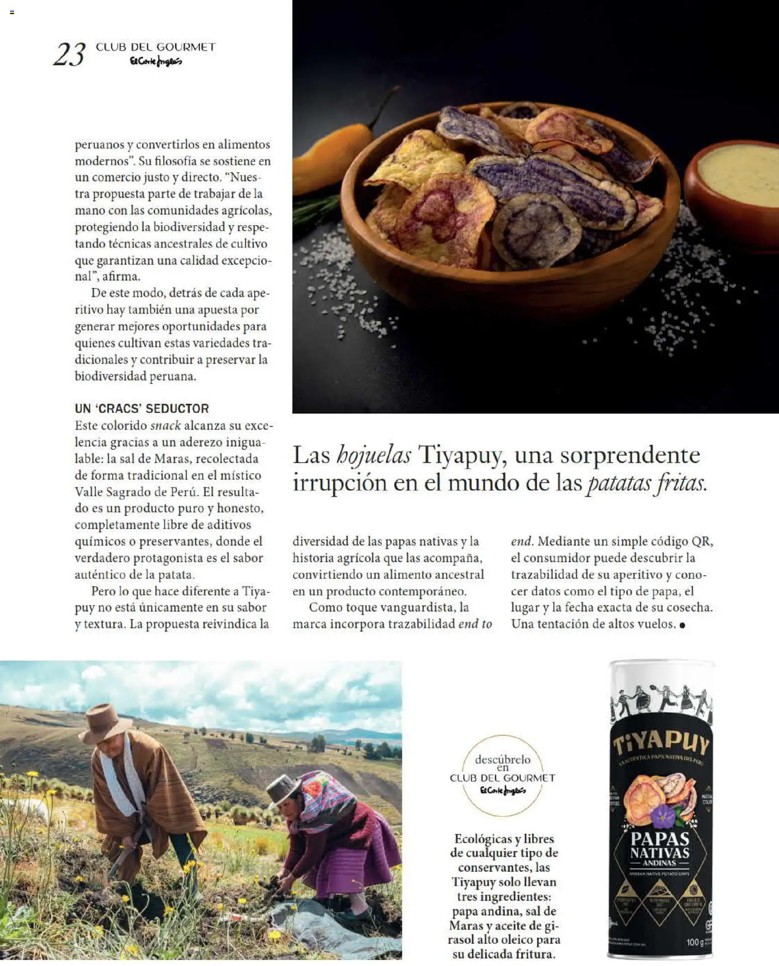 El Corte Inglés Gourmet Magazine │ válido desde el 01/10/2026 | Página: 23 | Productos: Aderezo, Aceite, Patatas, Sal