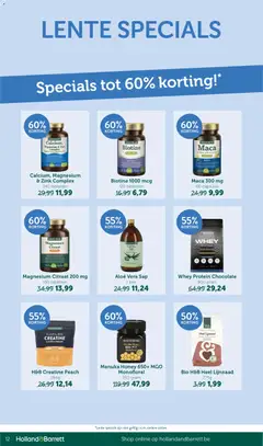 Holland & Barrett Folder / Publicité - Voorbeeld van een folder van Holland & Barrett, geldig van 18.05.2026 | Pagina: 12 | Producten: Sap, Whey, Tablet
