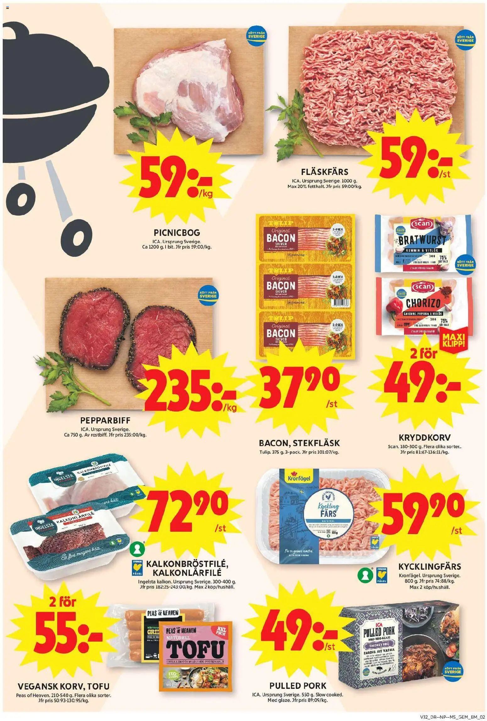ICA Maxi reklamblad aktuell från 03/08/2026 | Sida: 2