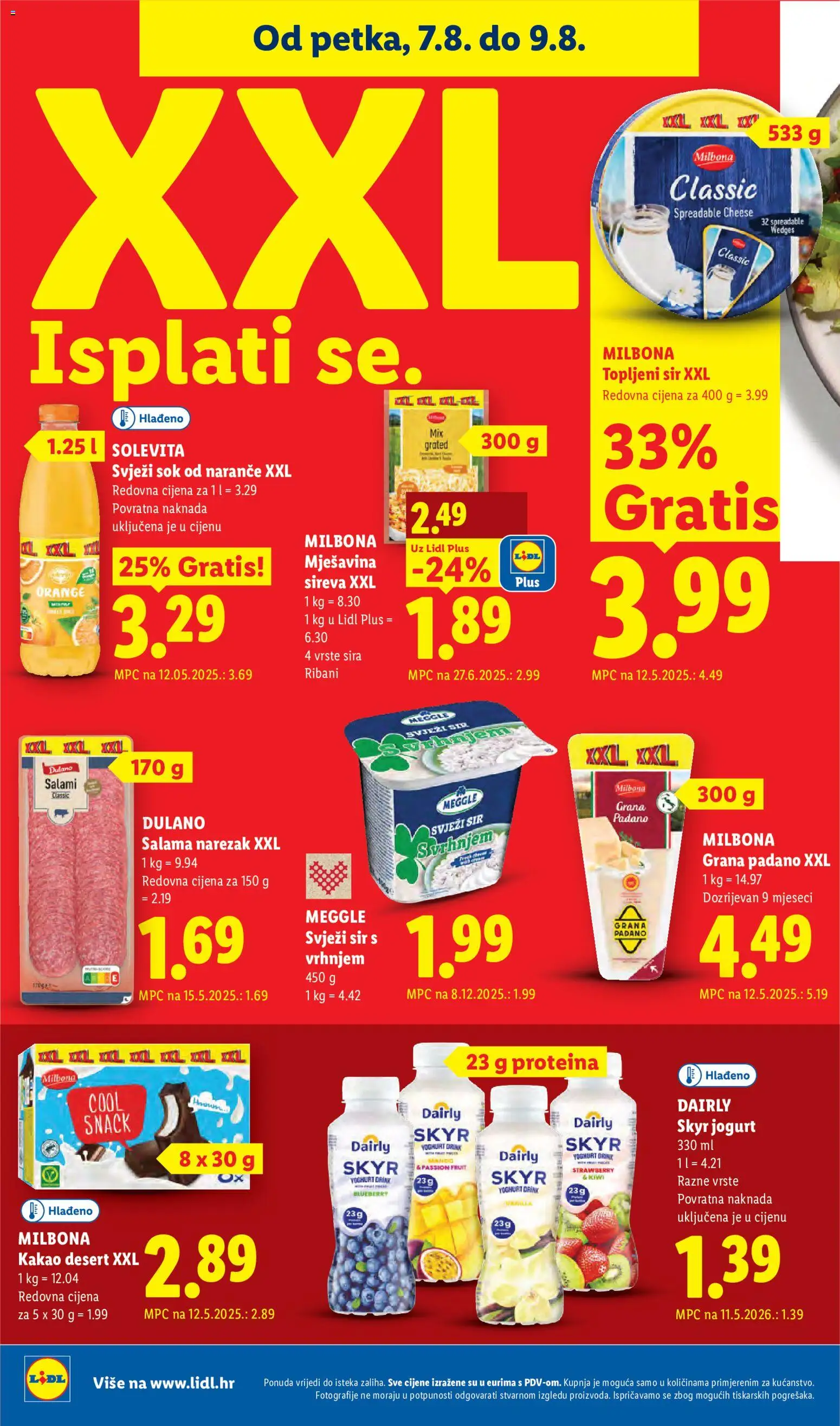 Lidl katalog | vrijedi od 03.08.2026 | Stranica: 68 | Proizvodi: Topljeni sir, Salama, Narezak, Svježi sir