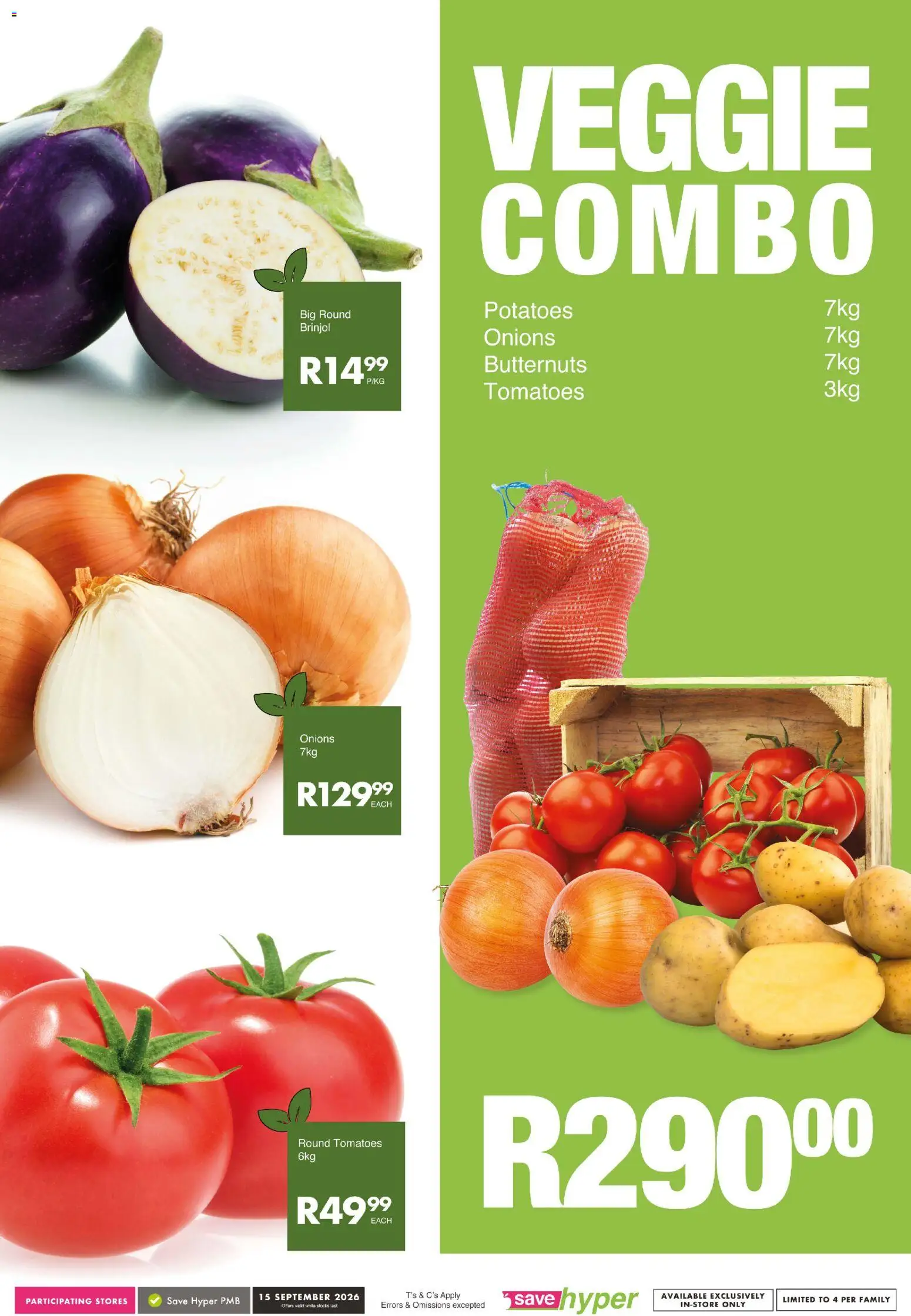 New Save catalogue – valid from 15/09/2026 | Page: 5 | Products: Tomatoes, Potatoes, Onions