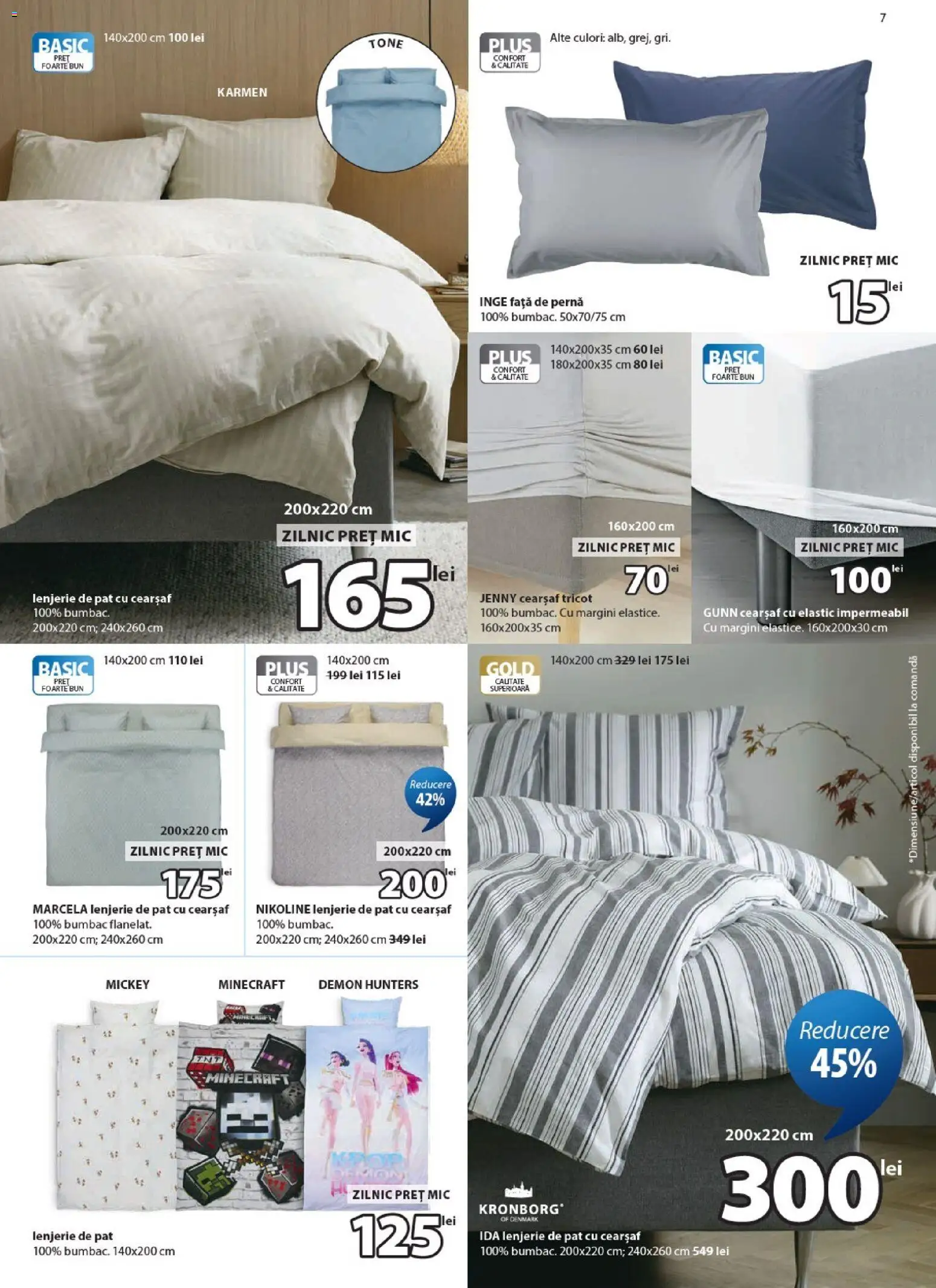 Noul catalog JYSK – valabil de la 24.10.2026 | Pagină: 7 | Produse: Pat, Lenjerie de pat, Pernă, Plus