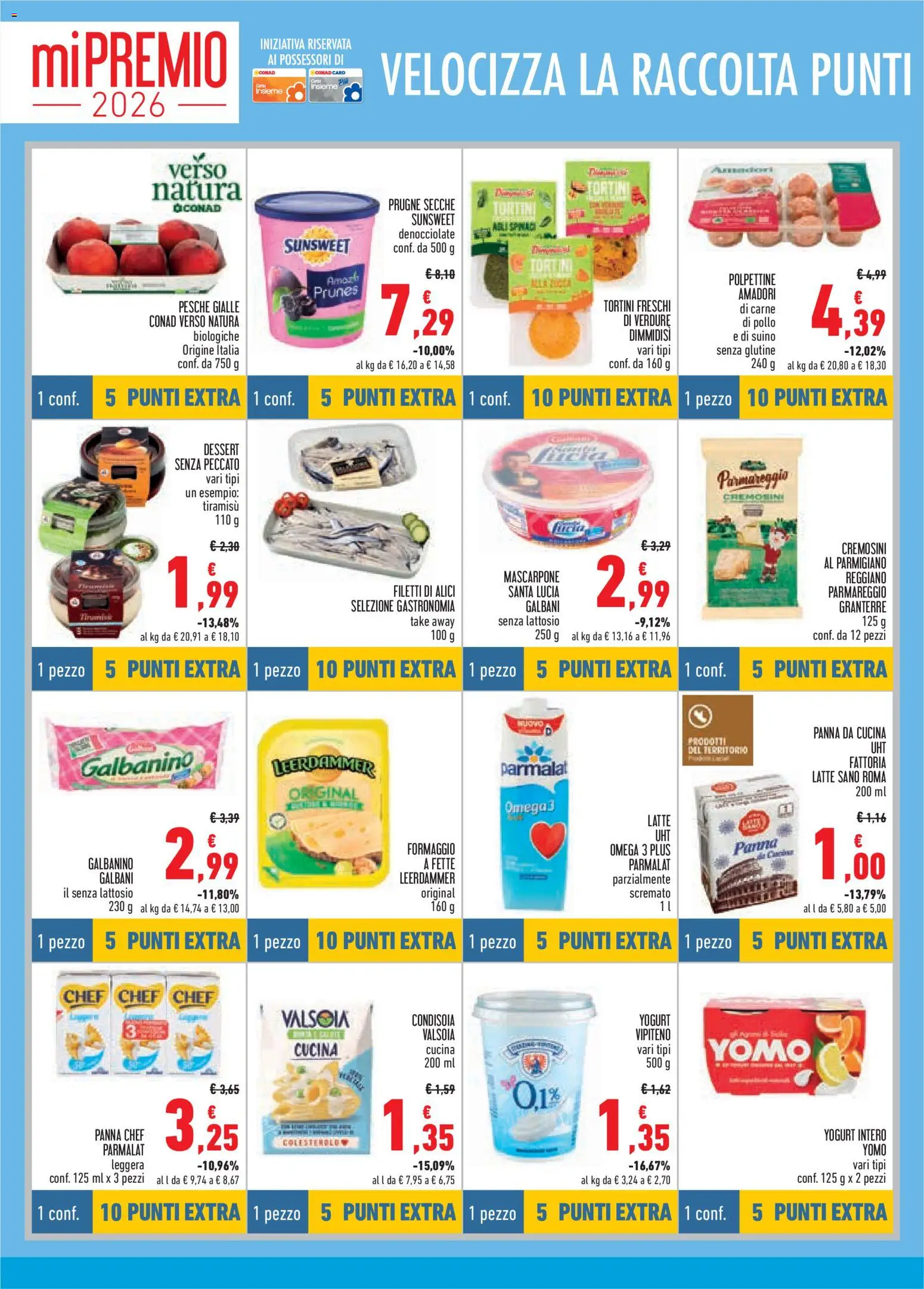 Volantino Conad del 17.06.2026 | Pagina: 8 | Prodotti: Suino, Spinaci, Parmigiano reggiano, Parmigiano