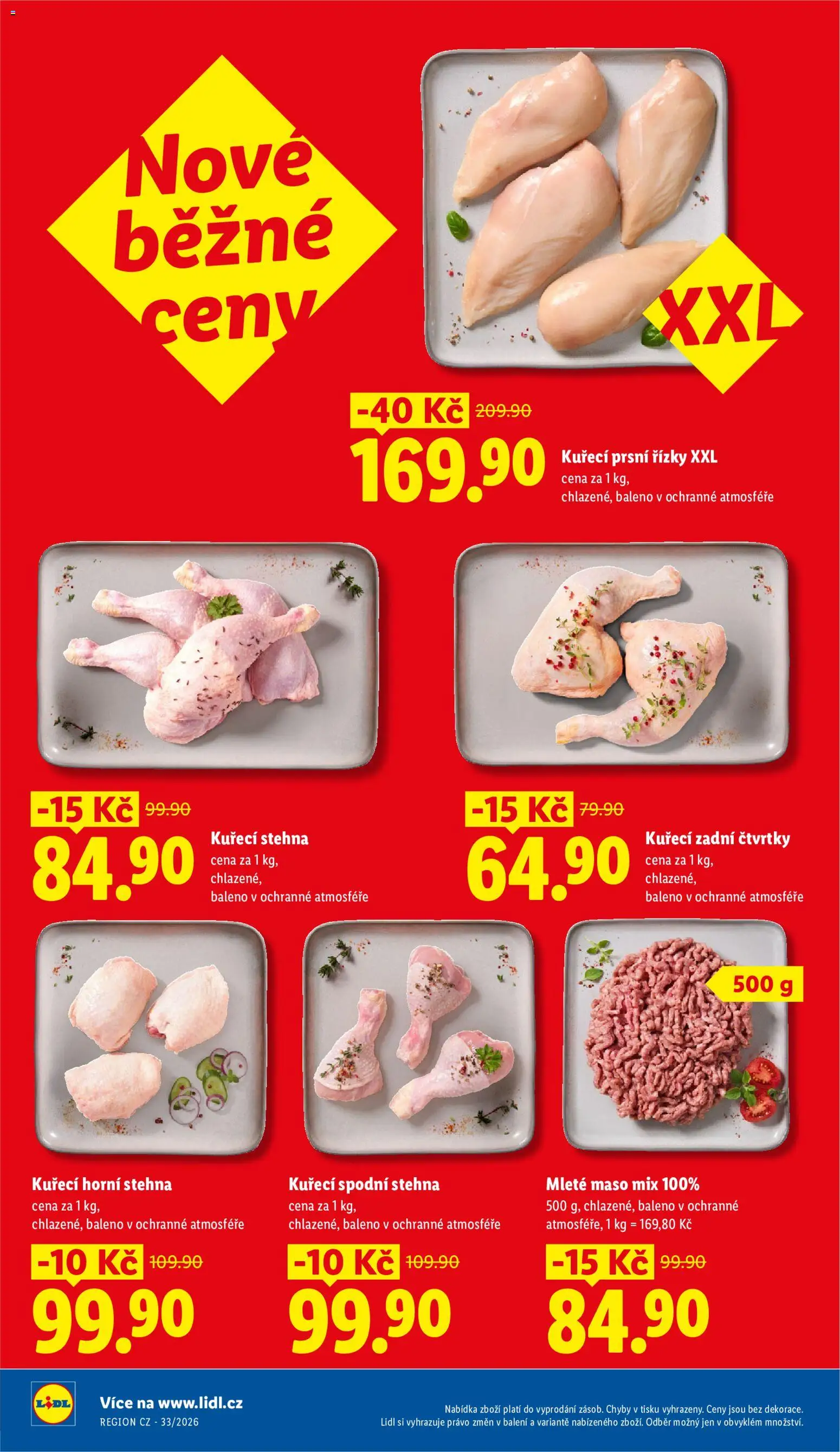 Lidl leták od 17.08.2026 | Strana: 7 | Produkty: Řízky, Kuřecí prsní řízky, Kuřecí spodní stehna, Mleté maso mix