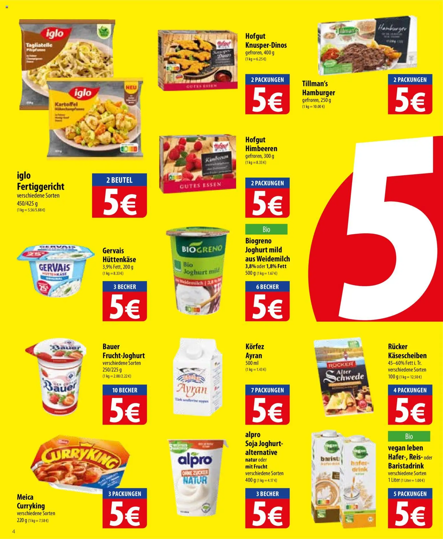 Famila Prospekt 	 – gültig ab 26.05.2026 | Seite: 4 | Produkte: Himbeeren, Meica, Reis, Hüttenkäse