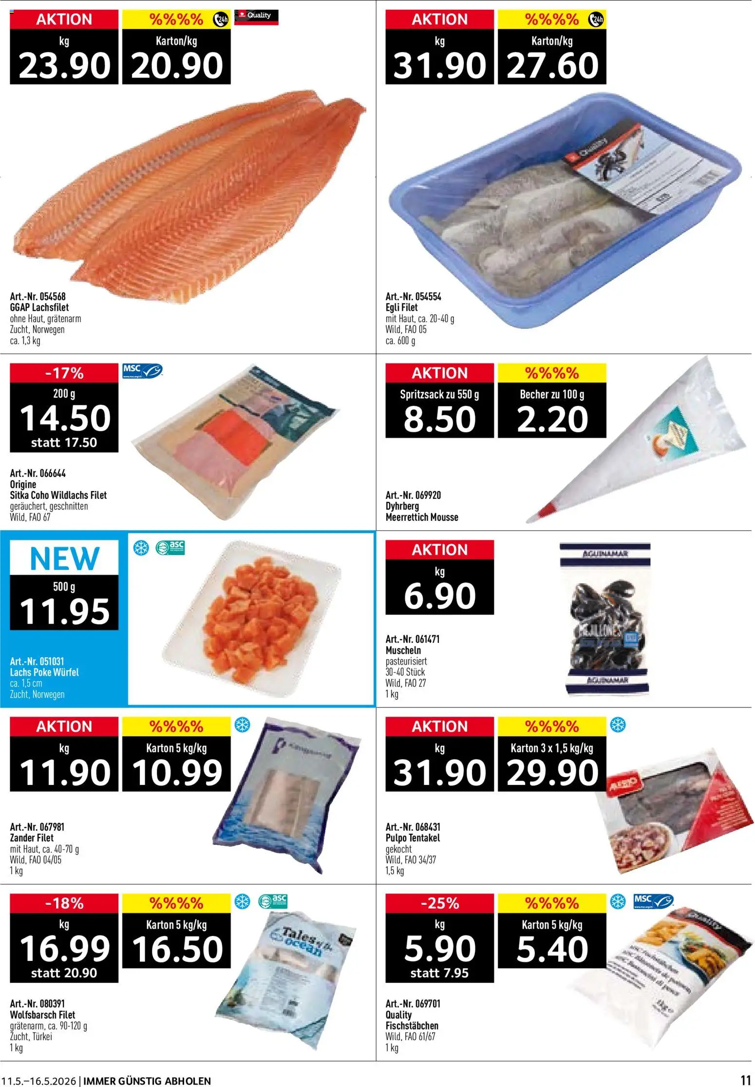 Prodega aktionen – gültig ab 11.05.2026 | Seite: 11 | Produkte: Lachs