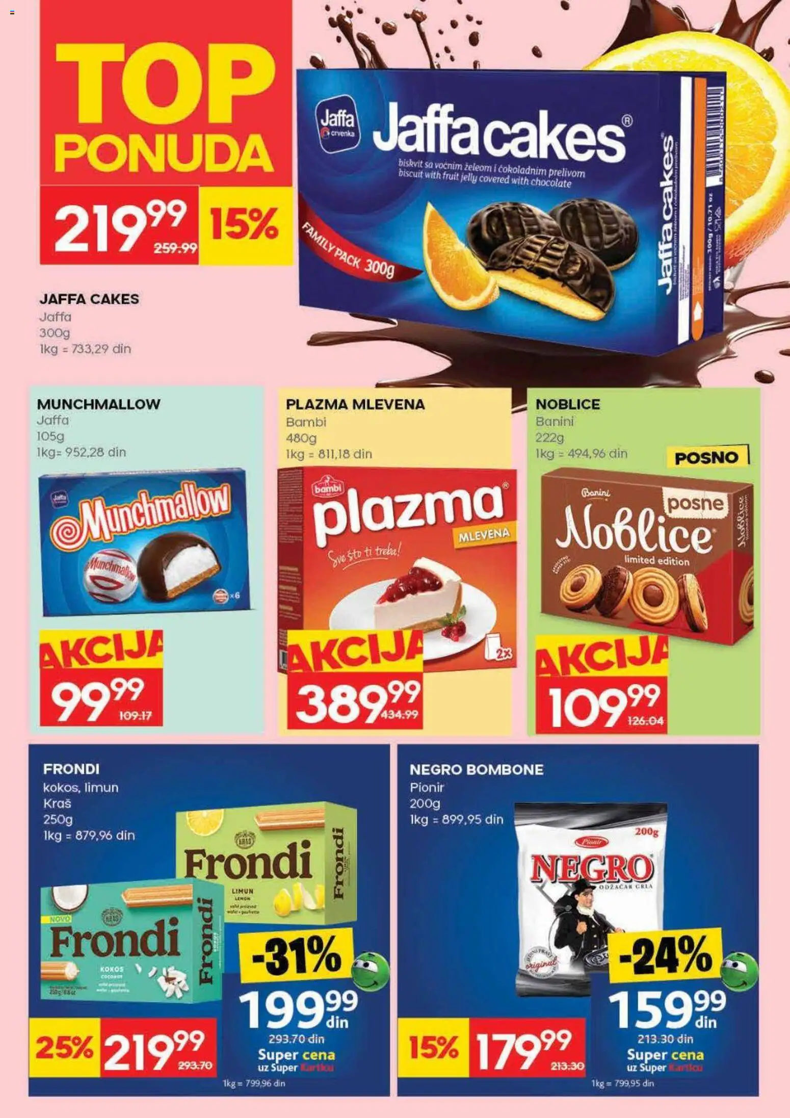 Idea katalog - važi od 16.04.2026 | Strana: 20 | Proizvode: Bombone, Munchmallow, Noblice, Limun