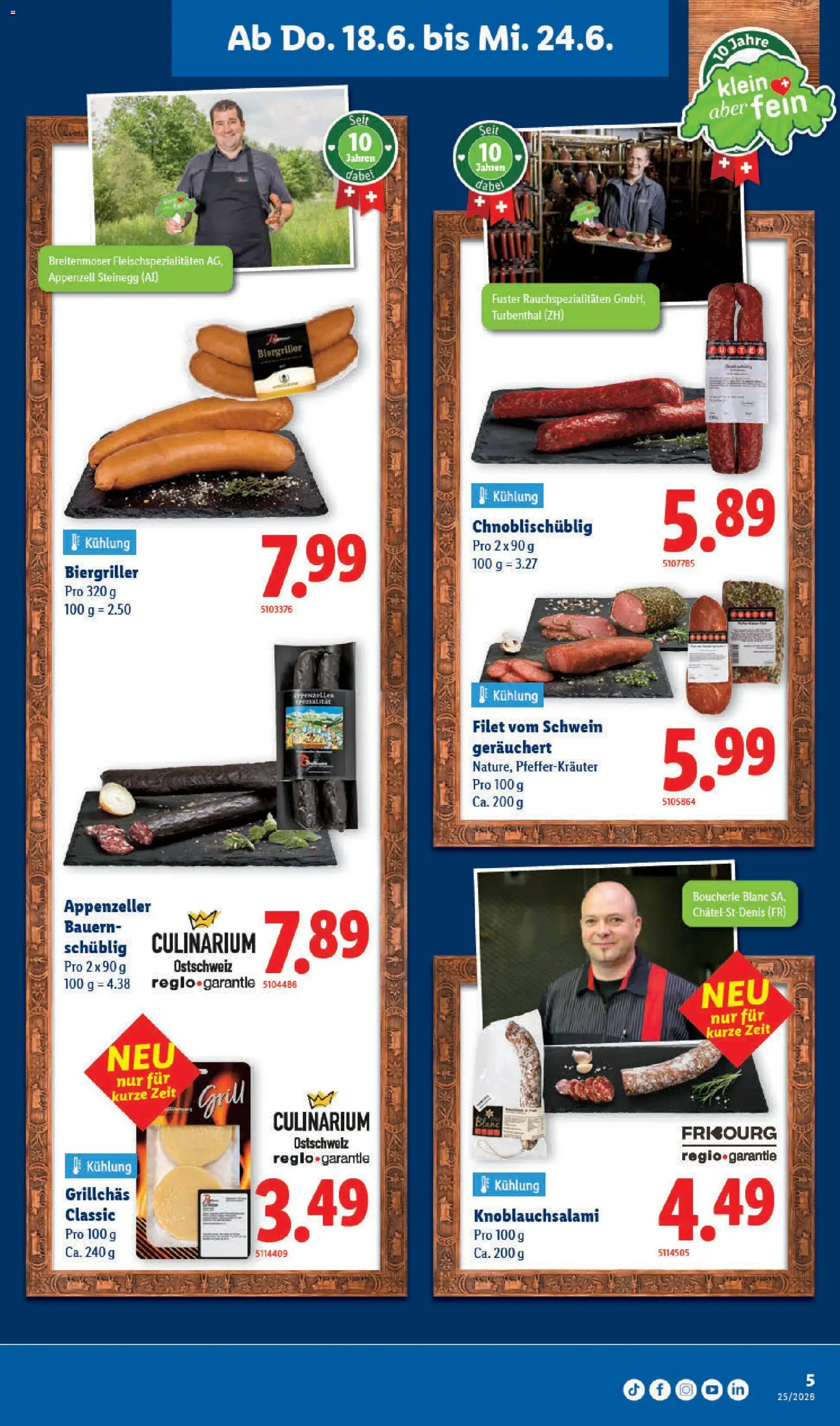 Lidl aktionen Feinste Schweizer Spezialitäten – gültig ab 18.06.2026 | Seite: 5 | Produkte: Grill