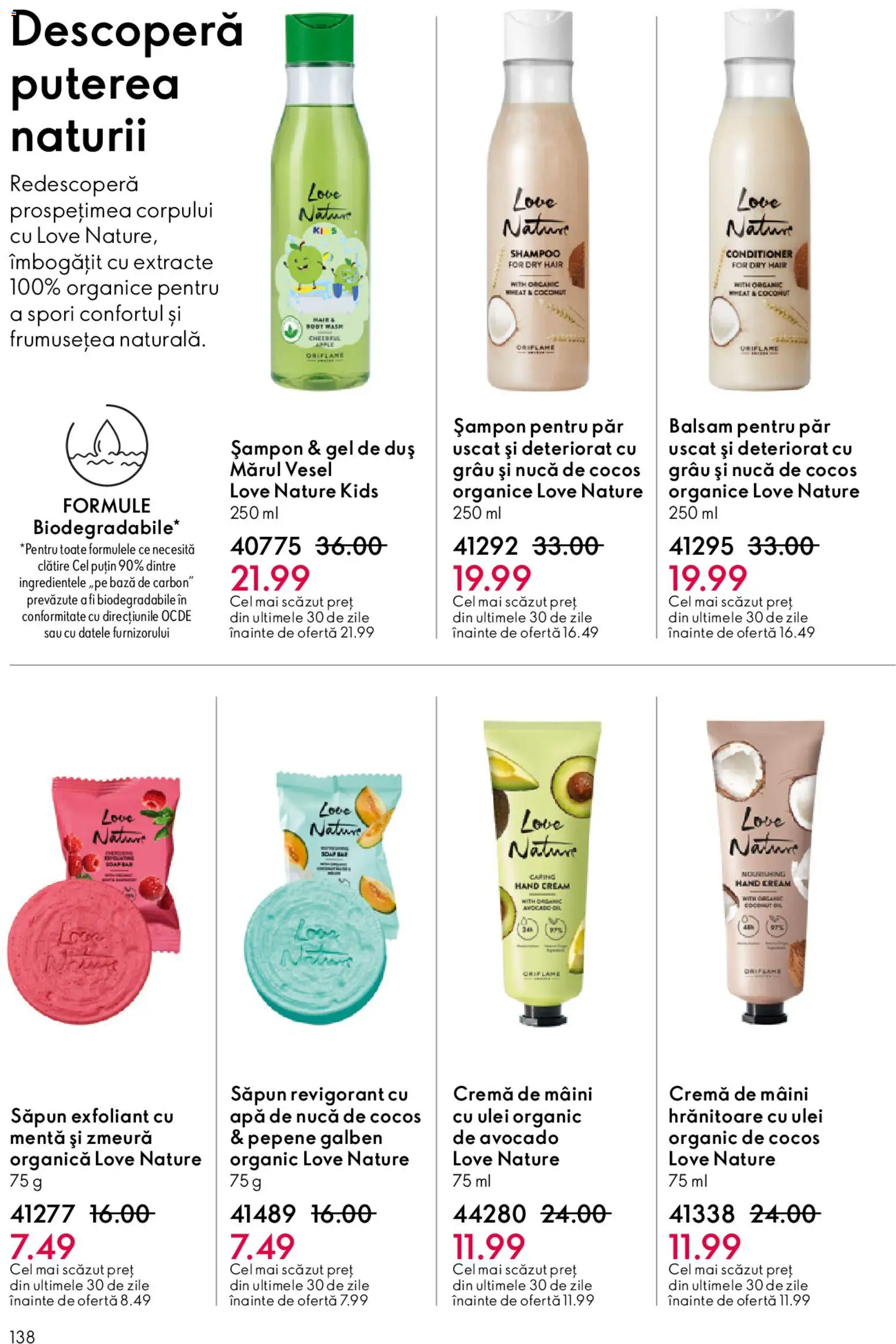 Noul catalog Oriflame – valabil de la 27.05.2026 | Pagină: 138 | Produse: Pepene Galben, Cremă, Ulei, Gel de duș