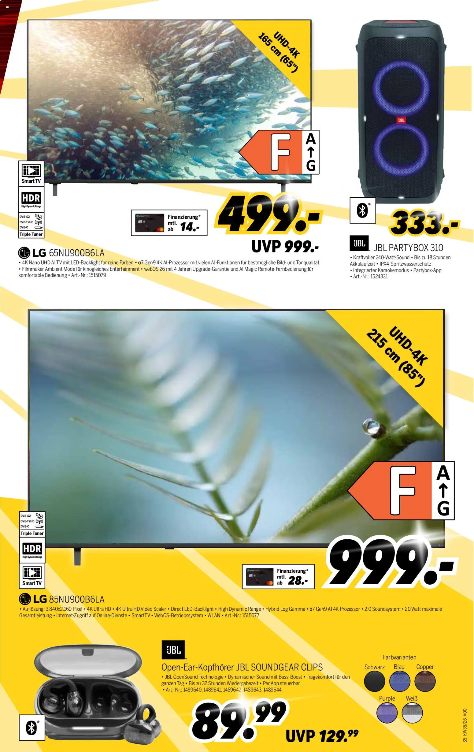 Medimax Prospekt – gültig ab 22.08.2026 | Seite: 5 | Produkte: LG, Smart TV, Soundsystem, TV