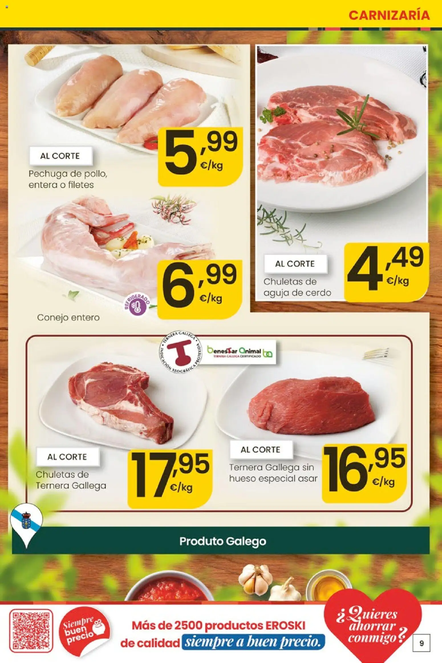 Eroski Ofertóns de verán │ válido desde el 28.05.2026 | Página: 9 | Productos: Cerdo