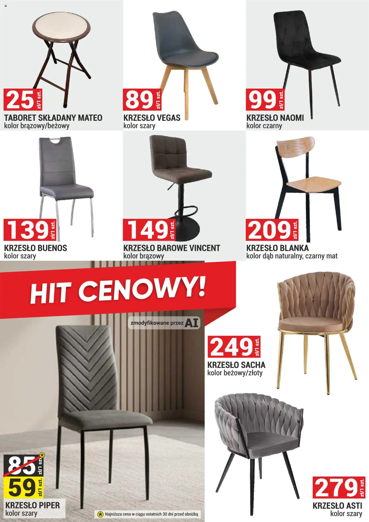 Merkury Market gazetka - Meble od 01.10.2026 | Strona: 8 | Produkty: Krzesło