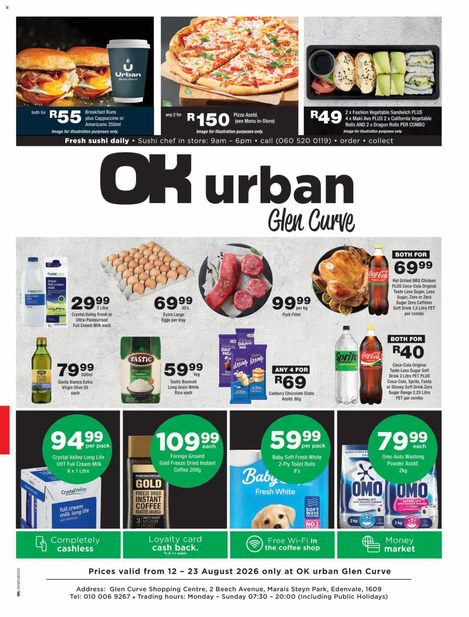 New OK Foods catalogue – valid from 12/08/2026 | Page: 1 | Products: Buns, Toilet, Coffee, Powder